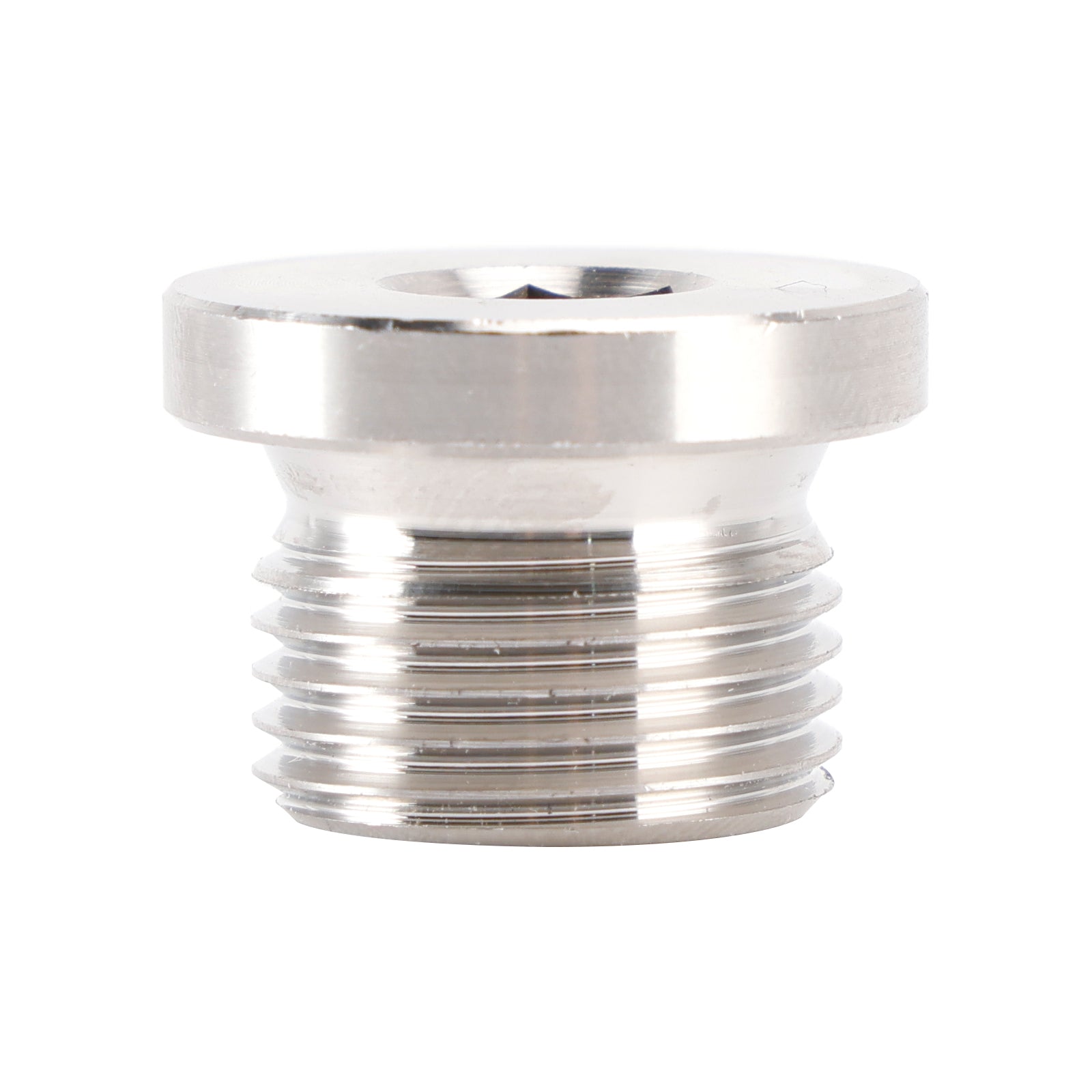 M18 x 1.5mm Inner Hex Head Sensor Blanking Plug Cap Drain 304 Stainless Steel