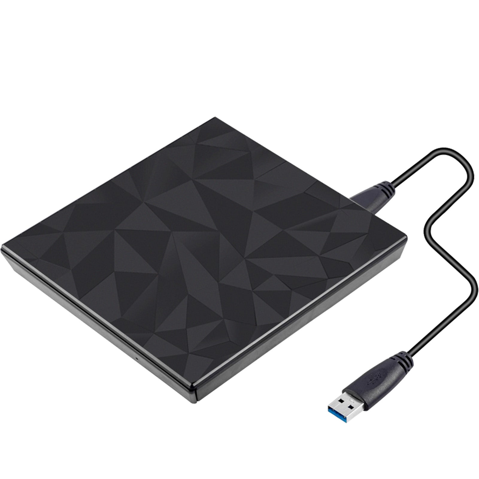 Unidad de CD y DVD externa delgada, grabadora de cara grande Usb3.0 para Mac, portátil y PC