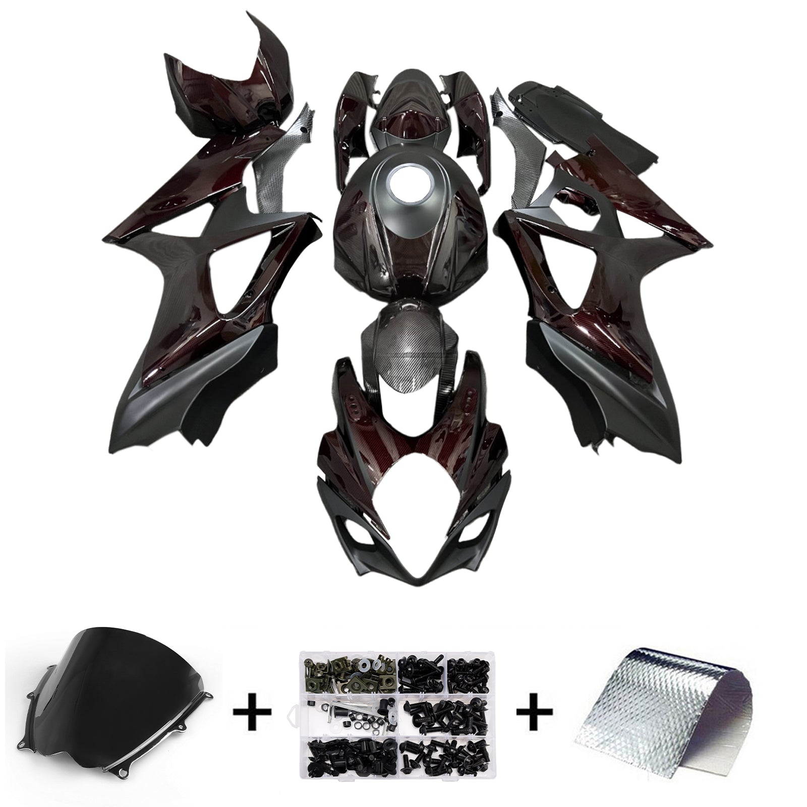 Kit de carénage d'injection carrosserie plastique ABS pour Suzuki GSXR1000 2007-2008 K7