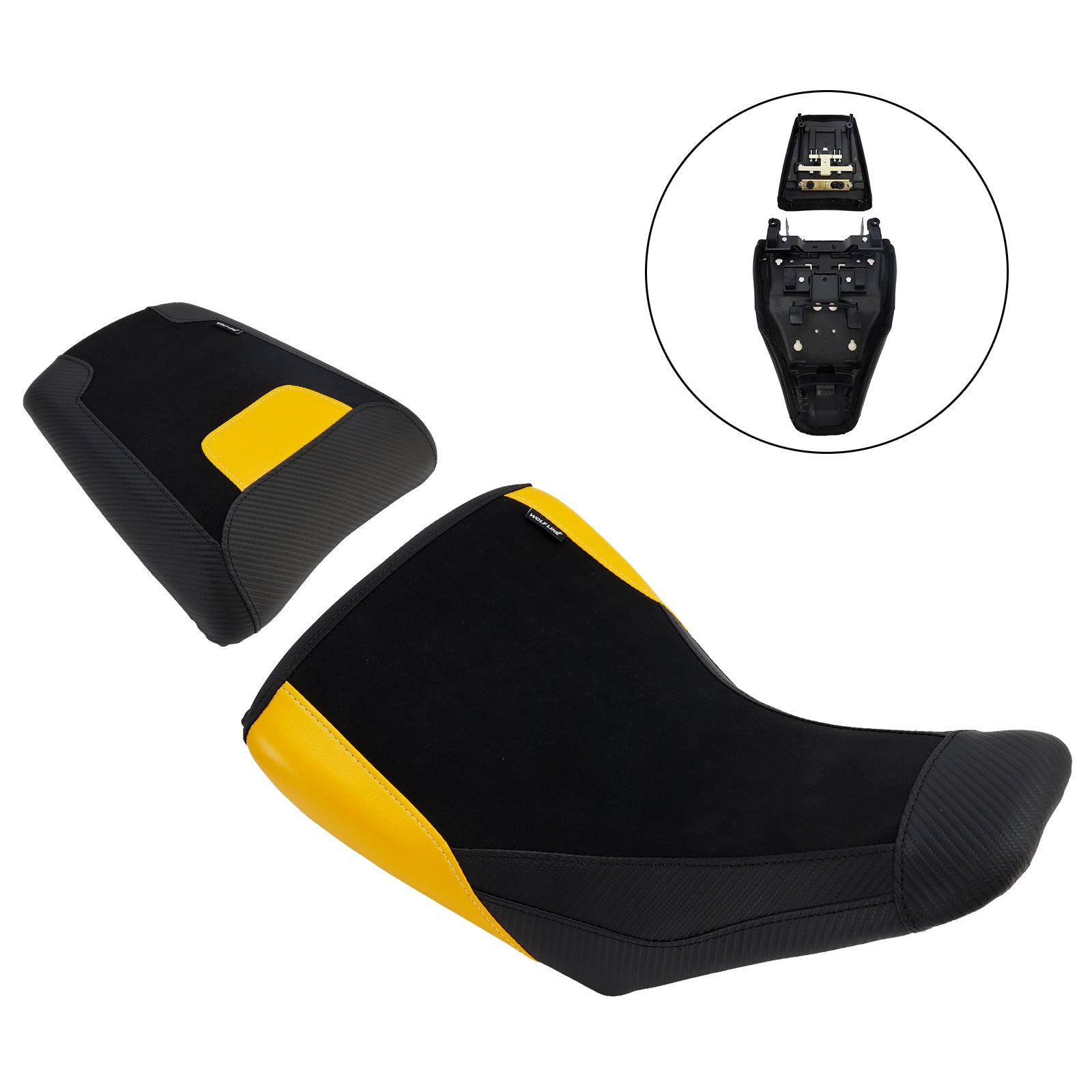 Lower Front&Rear Driver Seat Pillion Yellow Fits For Suzuki V-Strom Dl1050 23+