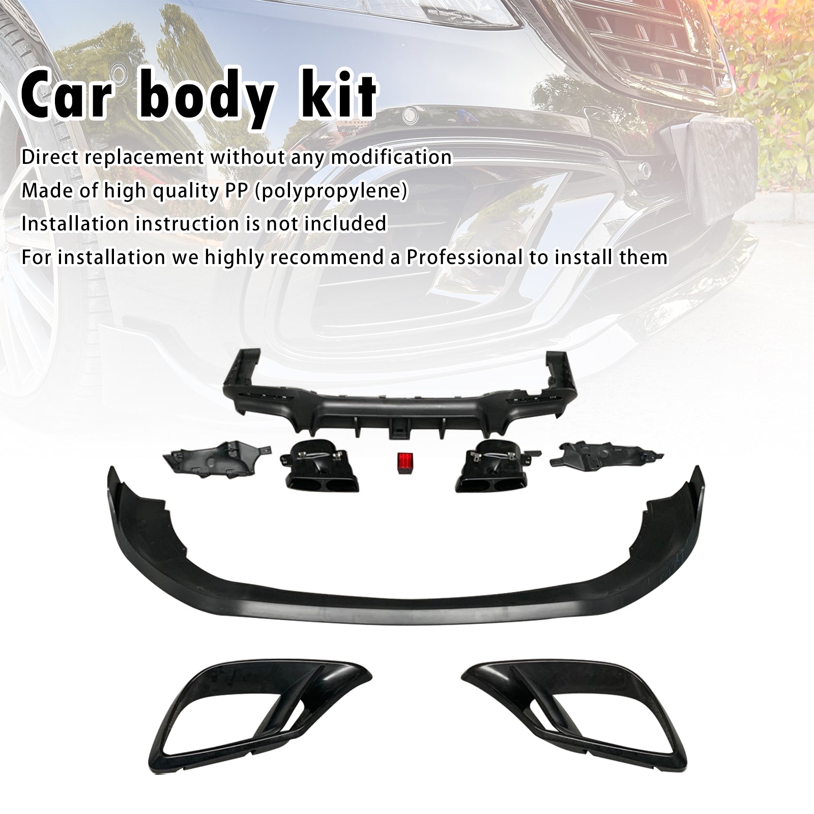 2018-2020 Fit Mercedes Benz S-Class W222 S63 S65 Upgrade B700 Body Kit Bumper
