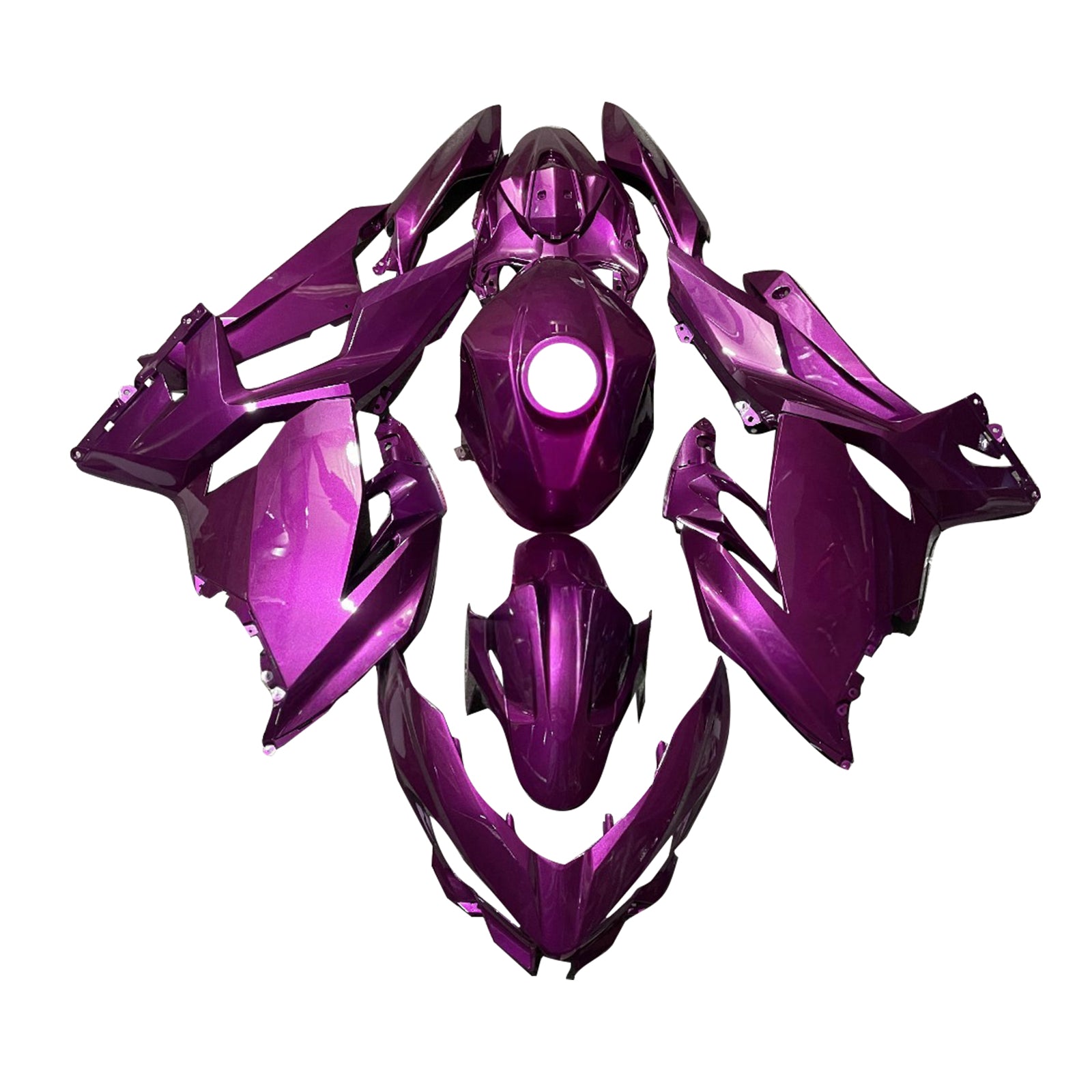 Injectiekuipset carrosserie kunststof ABS geschikt voor Kawasaki EX400 Ninja400 2018-2024
