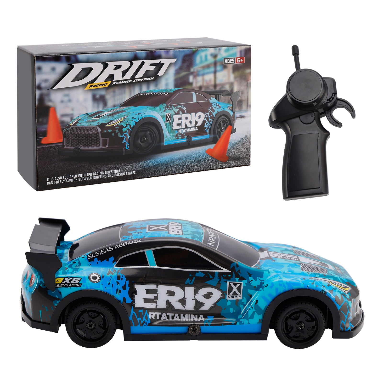 Wltoys 22206 RTR 1/22 2,4 g 15 km/h racingbil metallchassis Toy Gift Blue