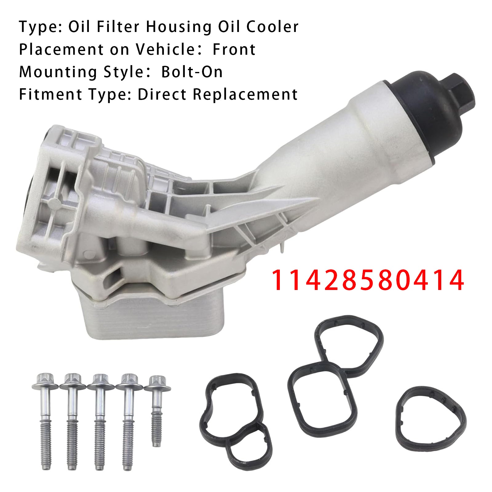 11428580414 Oljefilterhus Oljekylare för BMW 230i 330i 430i 530e 530i 21-25