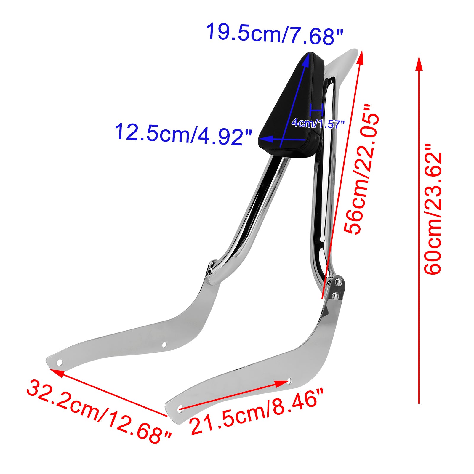 2001-2017 Intruder Volusia VL800 Passenger Sissy Bar Backrest