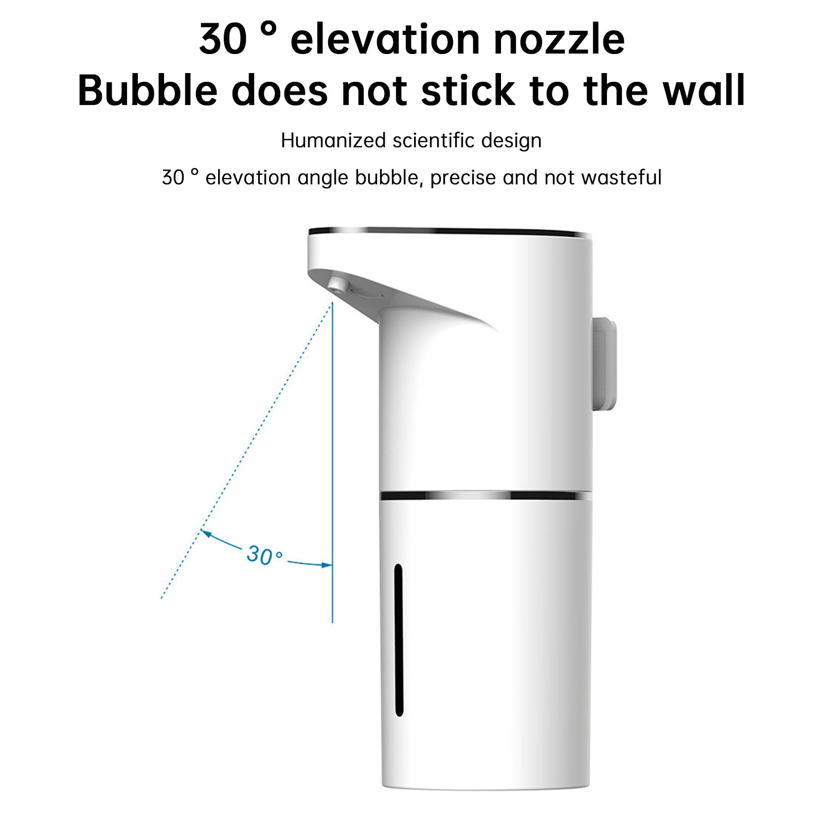 Wall Mount Touchless Auto Hand Soap Dispenser Rechargeable 3 Gear Adjustable