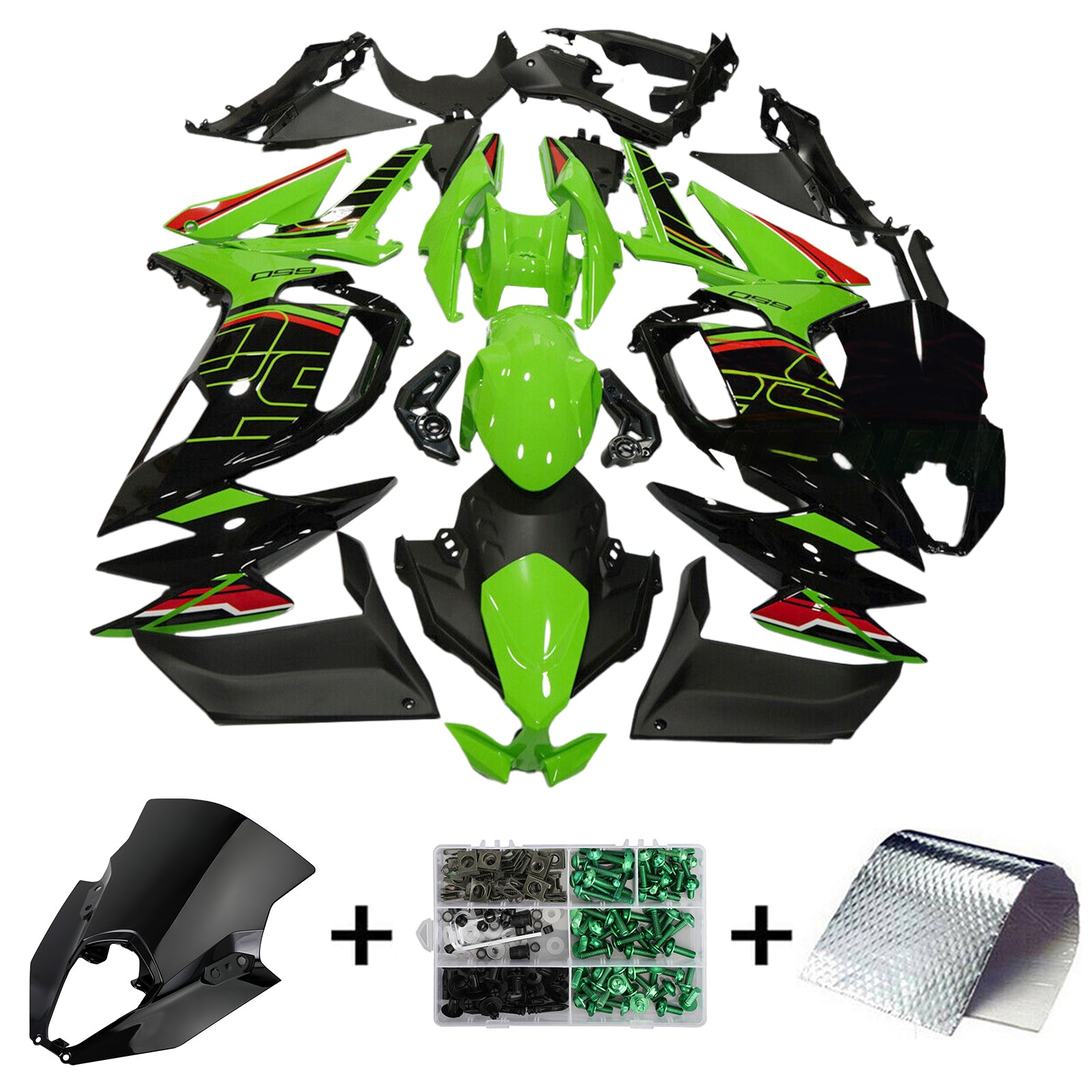 2020-2023 Kawasaki ER-6F Ninja650 Injection Fairing Kit Bodywork ABS