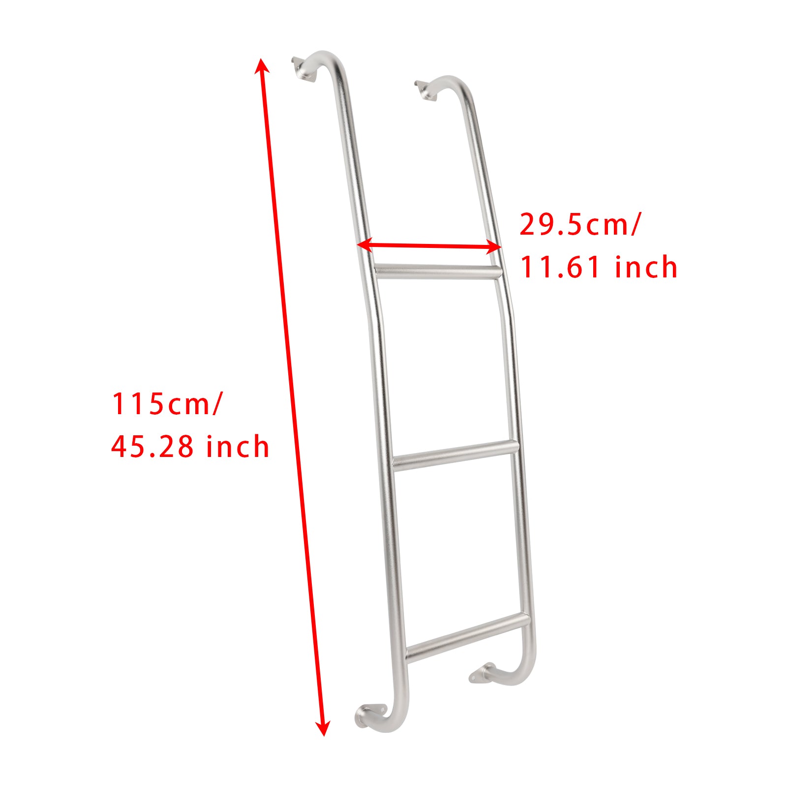 2014-2025 Ford Transit Low Roof Vans Stainless Steel 3-Step Van Ladder 093TS
