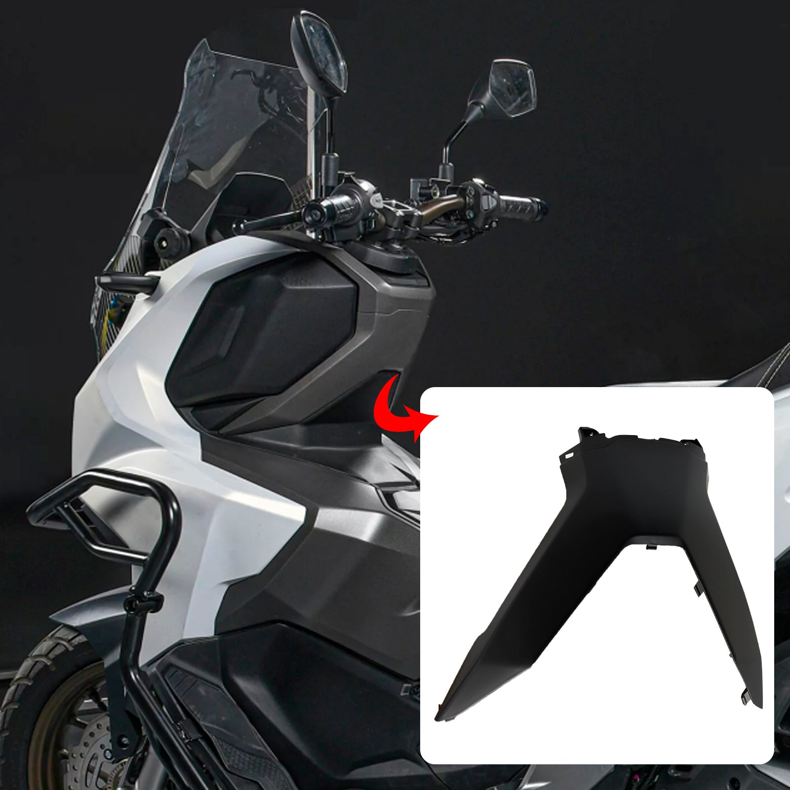 2023-2024 Honda ADV 160 Handlebar Driver Upper Cover Fairings Panels