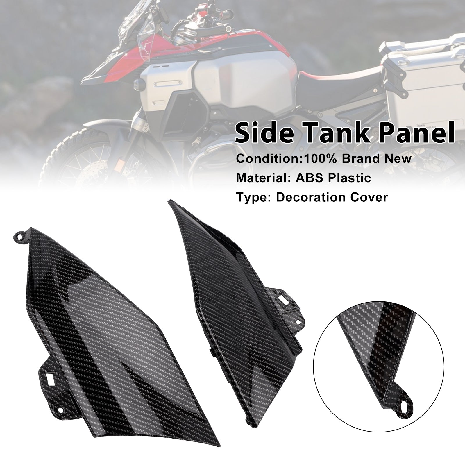Capot de carénage du panneau central du réservoir d'essence latéral BMW R1300GS 2024-2025