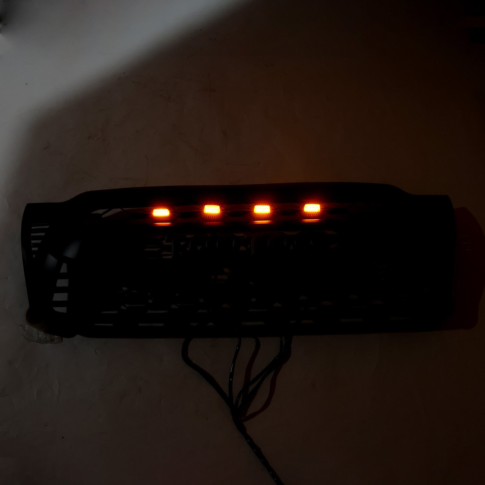 Matte Black Front Bumper Grille Grill Fit Toyota Tacoma 2005-2011 W/LED