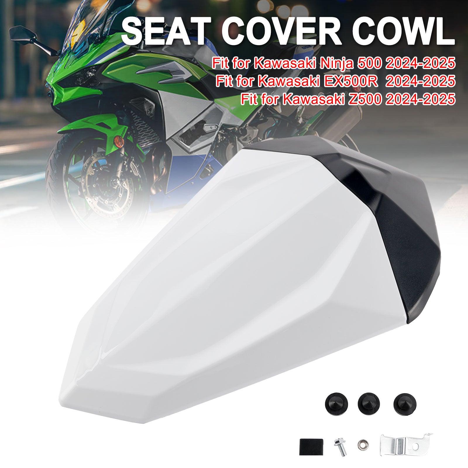 2024-2025 Kawasaki Ninja 500 EX500R Z500 Tail Rear Seat Fairing Cowl