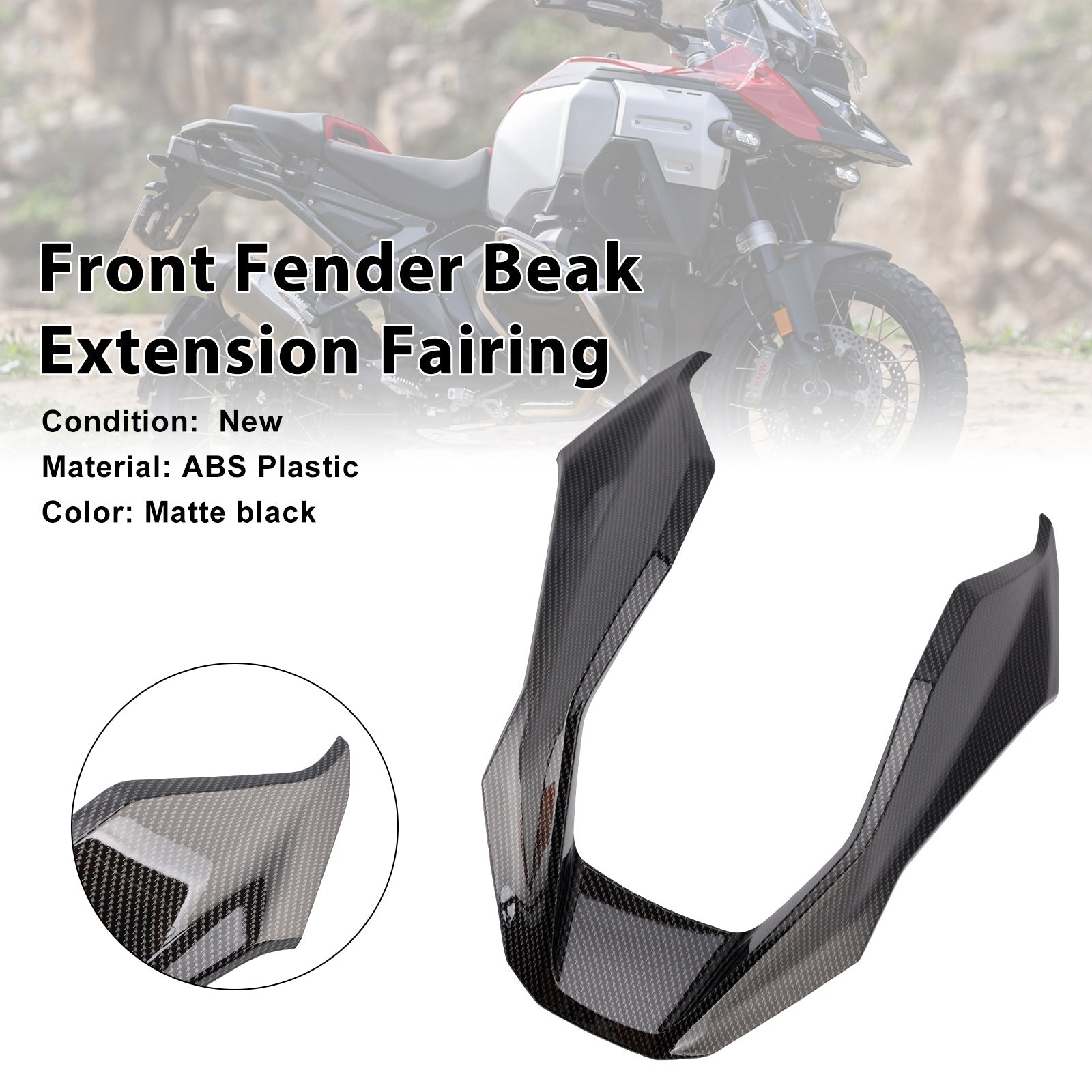 2024-2025 BMW R1300GS Carénage d'extension de bec de garde-boue avant