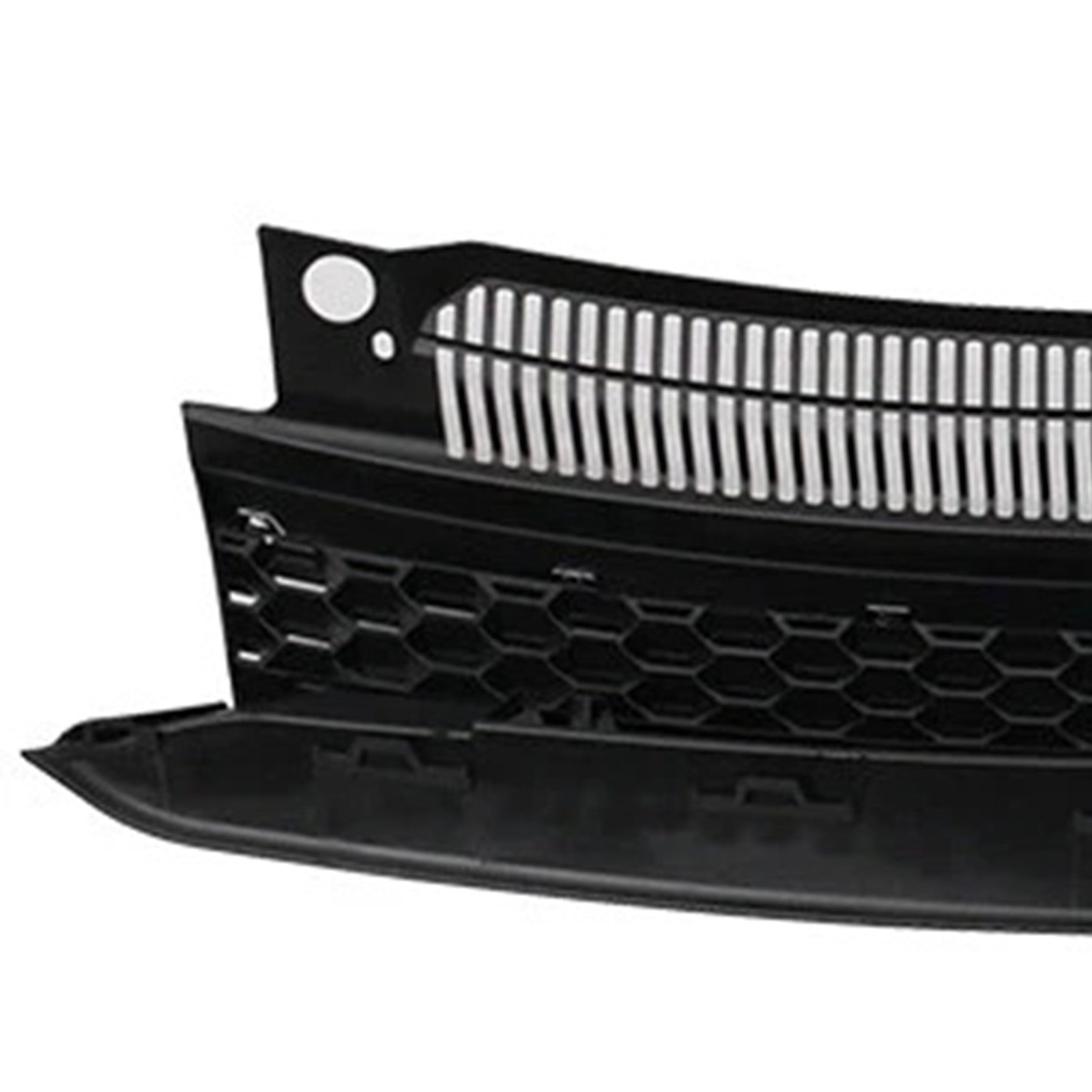 GTI Style Front High Bar Black Chrome Trim Grille Fit VW Golf 6 MK6 2010-2014