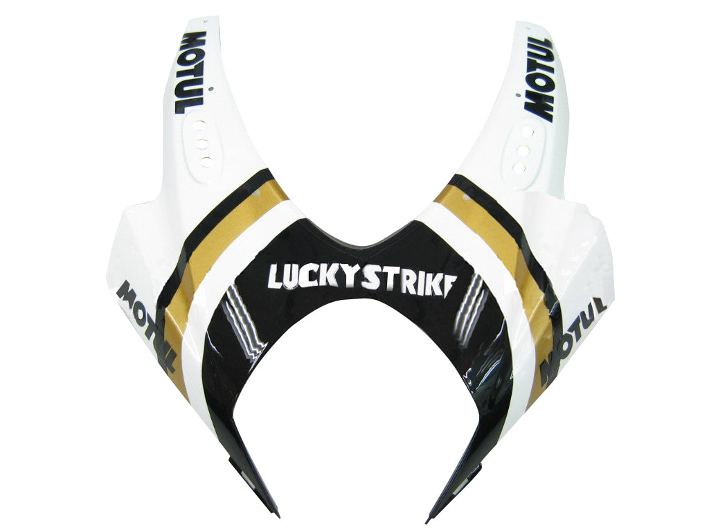 2007-2008 Suzuki GSXR 1000 Blanc Noir Or Lucky Strike Racing Carénages Générique