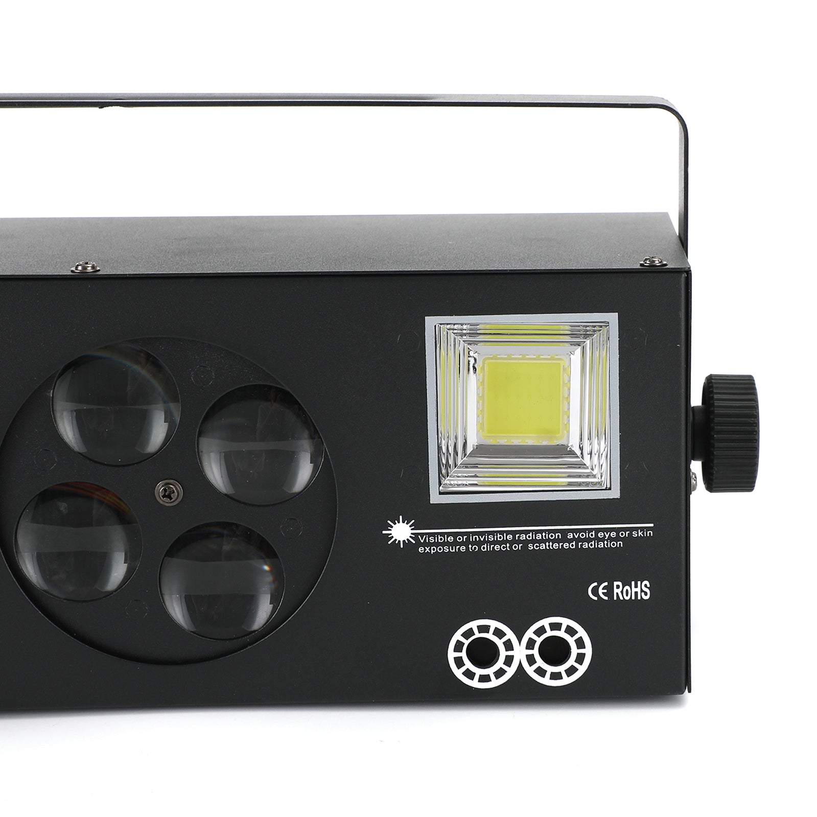 Lumières stroboscopiques à motif RGBW 4 en 1 80W, lumière de scène LED DMX DJ Disco Party + télécommande