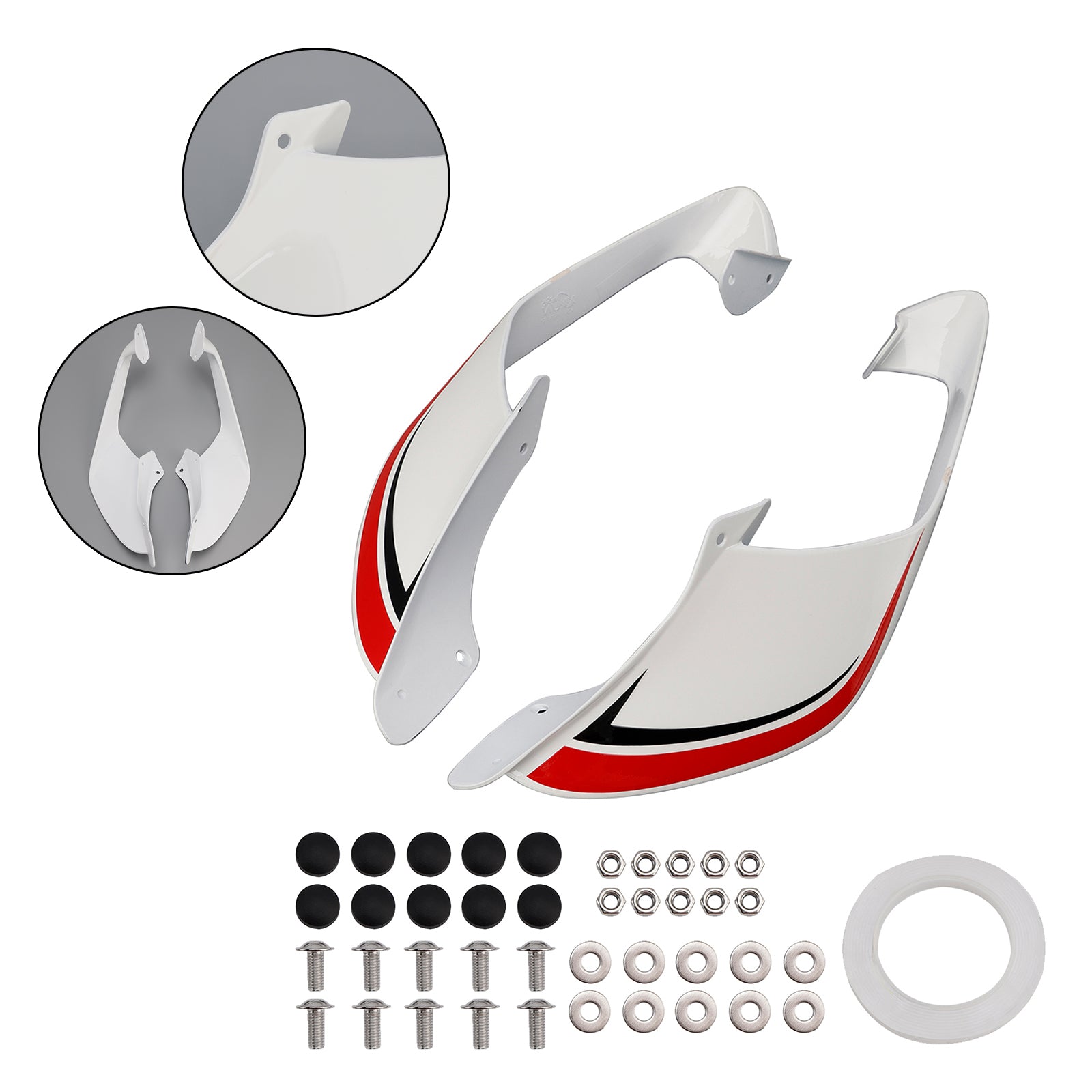 2021-2024 Yamaha YZF R1 R1M ailes latérales avant ailes becquet carénage