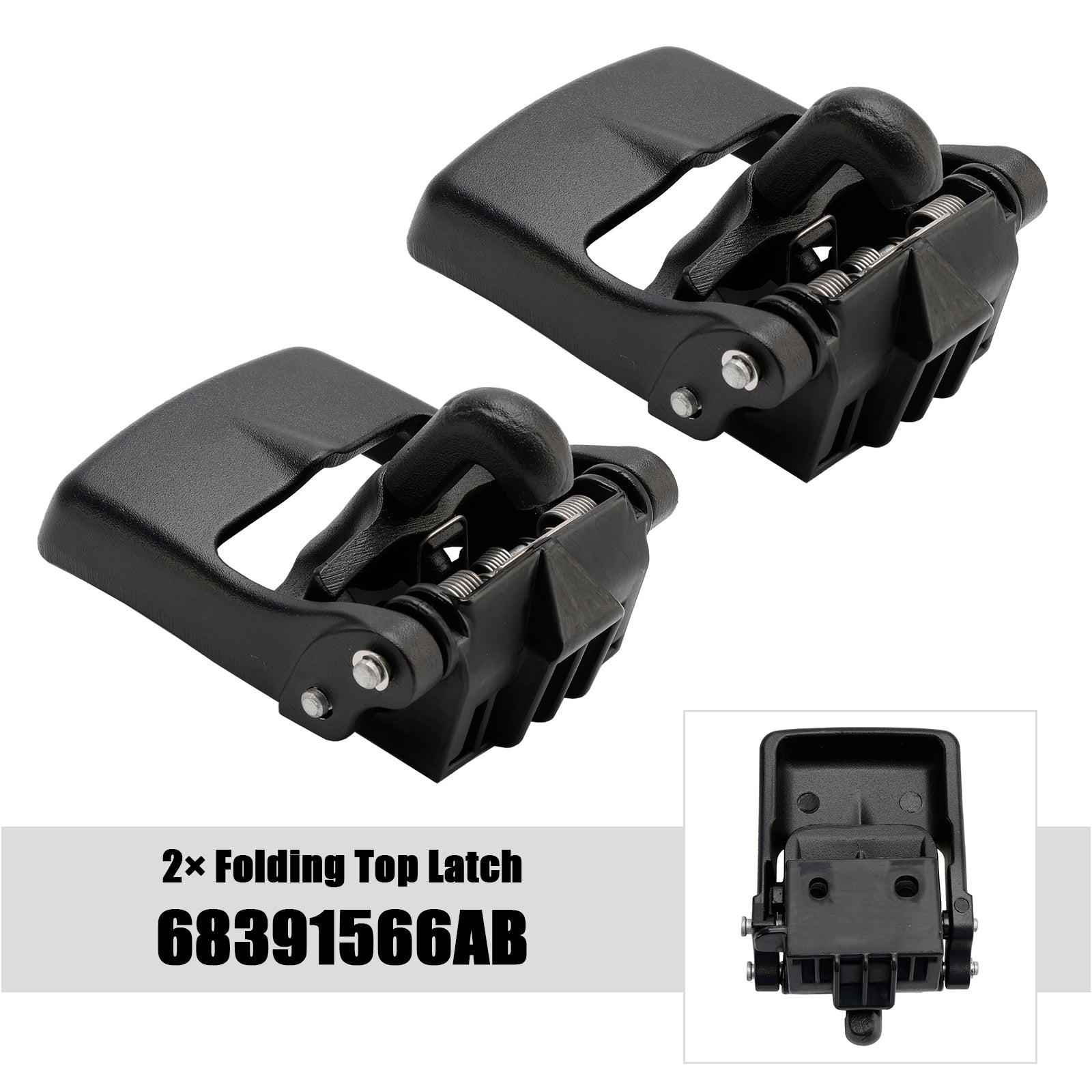 2020-2024 JEEP GLADIATOR 2× Folding Top Latch 68391566AB