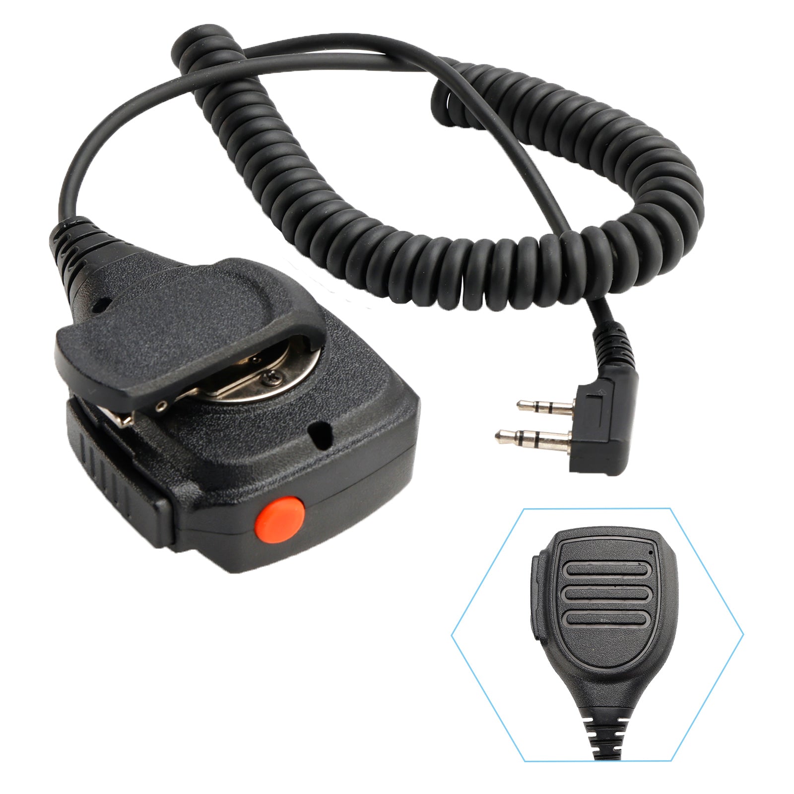 K-SM1602 dubbele PTT-microfoonluidspreker voor TK-220 TH-F6 RPV516A KG-UVD1P PX-666