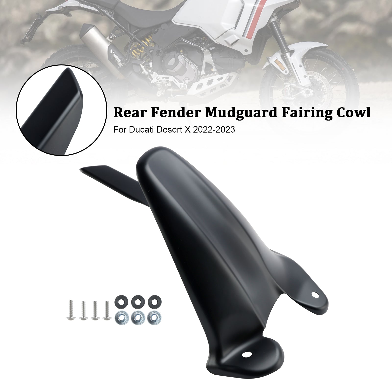 Capot de carénage de garde-boue arrière Ducati Desert X 2022-2023