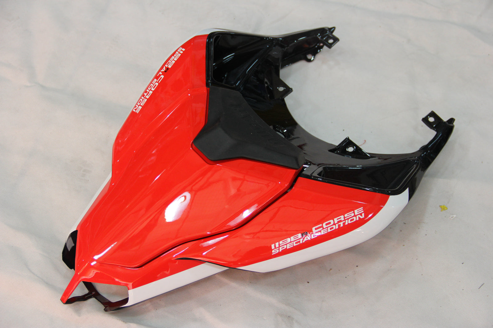 2007-2012 Ducati 1098/1198/848 Rood Zwart Carrosseriekuip ABS Spuitgietmatrijs 16 # Generiek