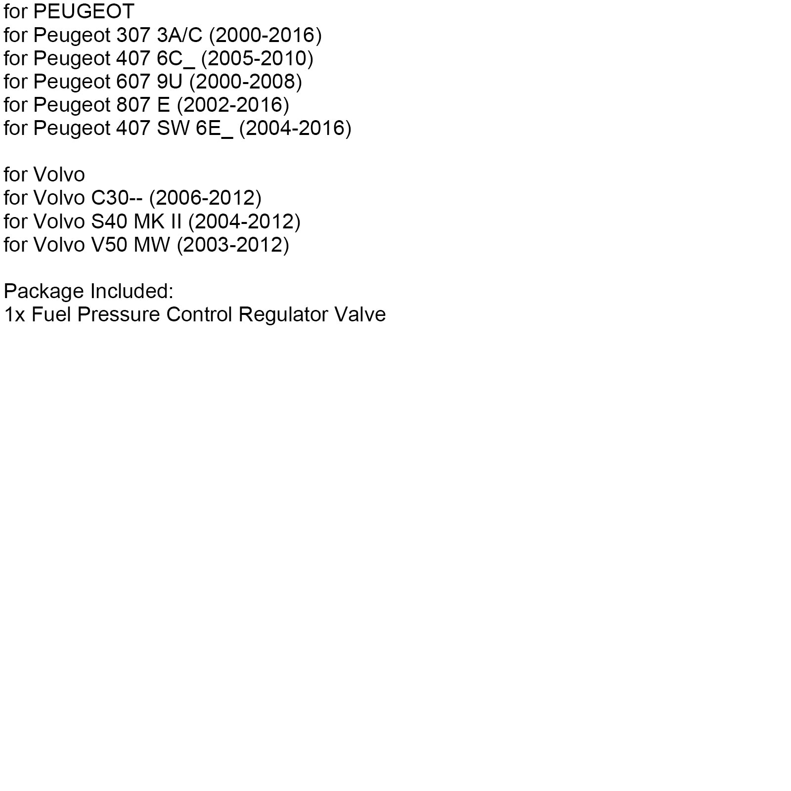 2008-2018 Citroën C5 TD_ Brandstofdrukregelklep X39800300018Z