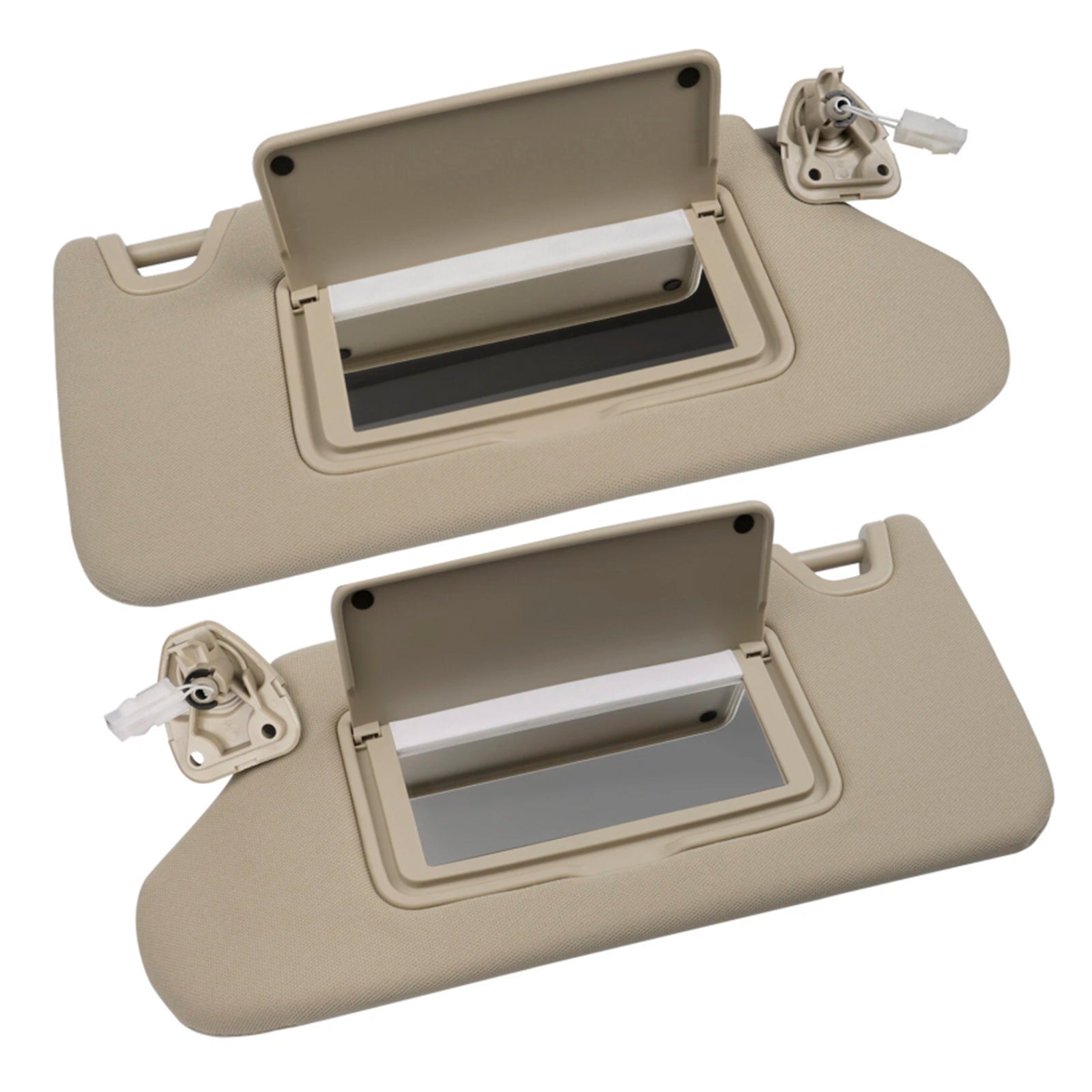 2 piezas de parasol beige izquierdo para Nissan Altima 2013-2018 & Derecha 96401-3TA2A 96400-3TA2A