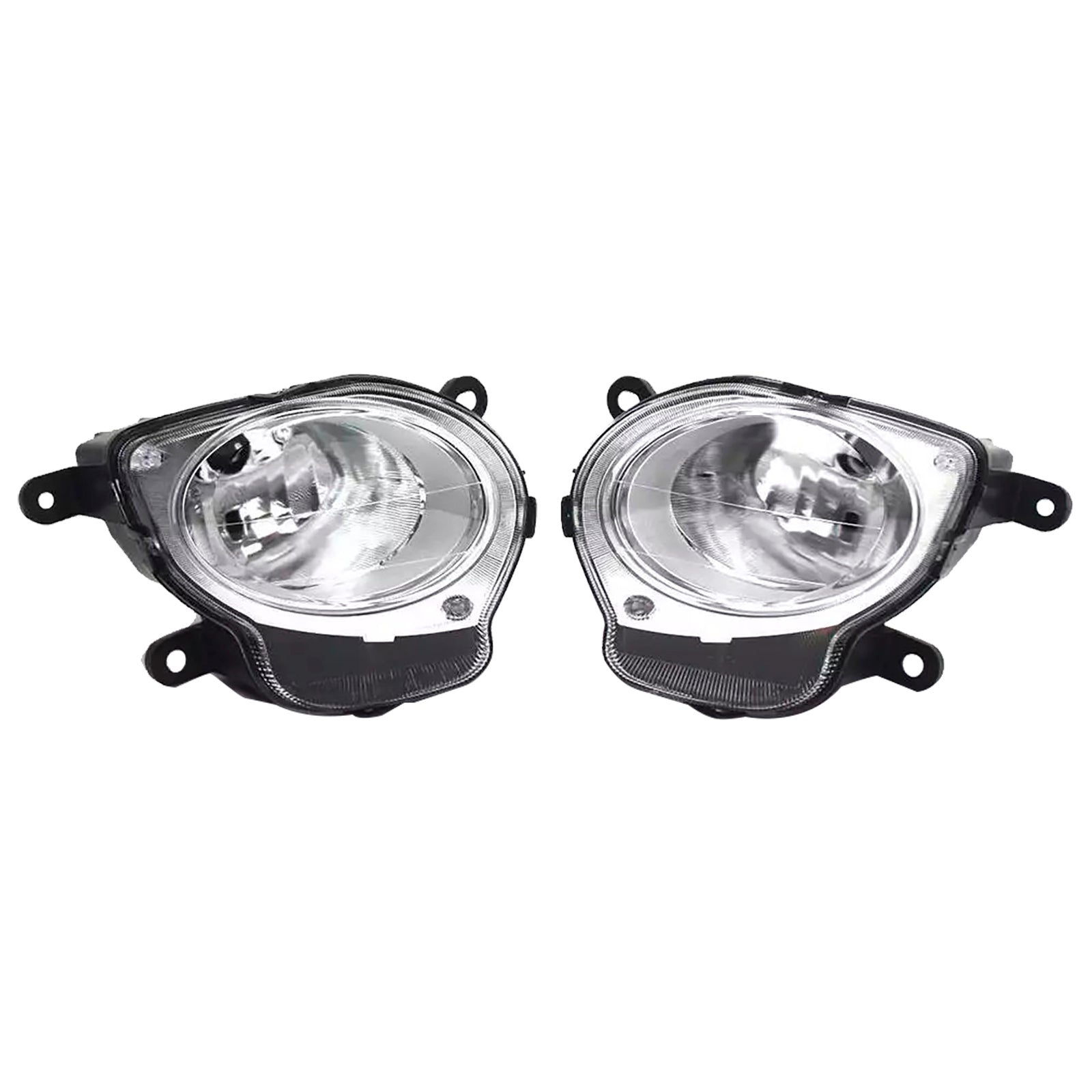 Left+Right High Beam Headlight Headlamp For Fiat 500 Hatchback 2008-2015