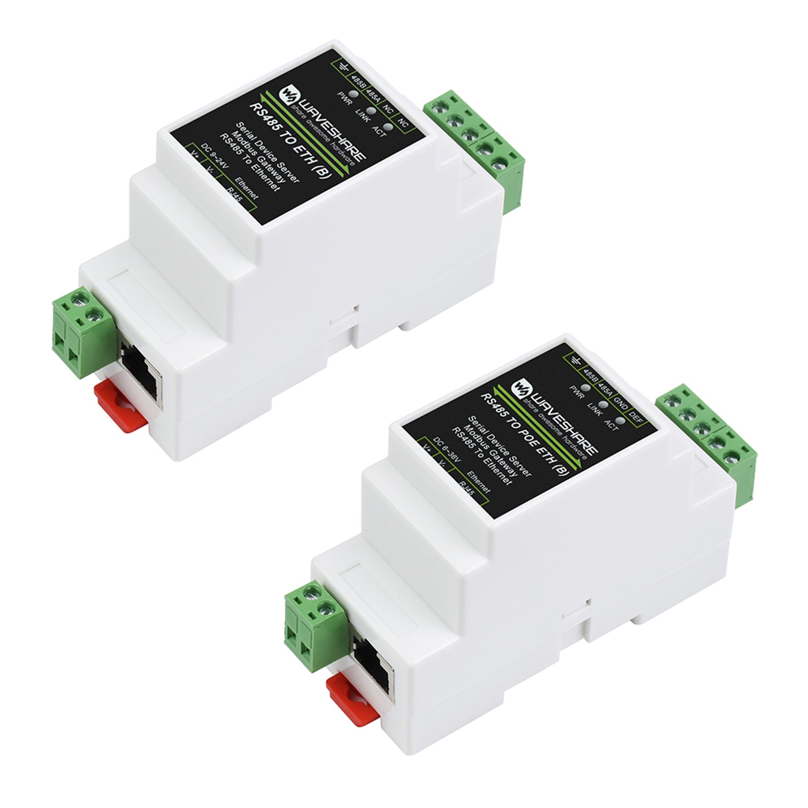 Module Ethernet RS485 à RJ45 de qualité industrielle multi-hôte vers serveur de port série