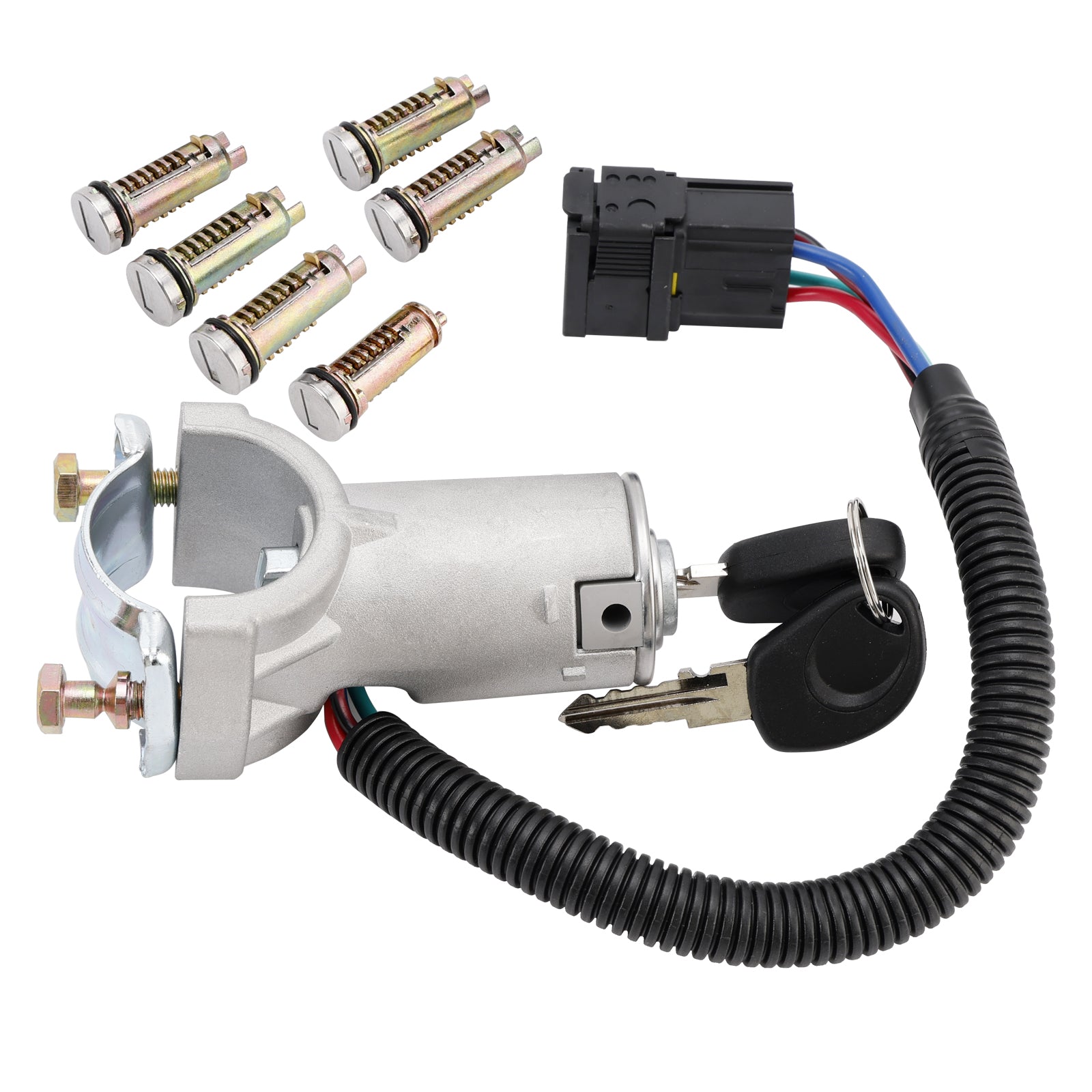 Ignition lock + 6x locking cylinder + key 2996075 For Iveco Daily 06-12