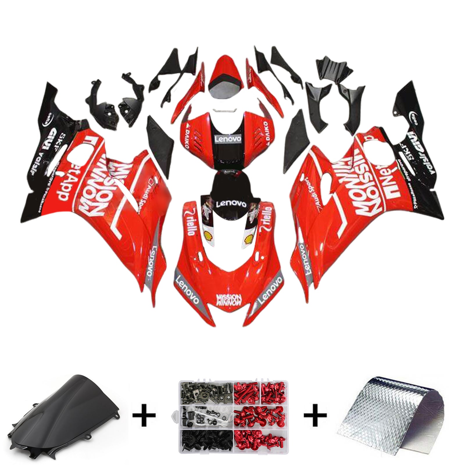 Kit de carénage d'injection Yamaha YZF-R6 2017-2023 carrosserie plastique ABS