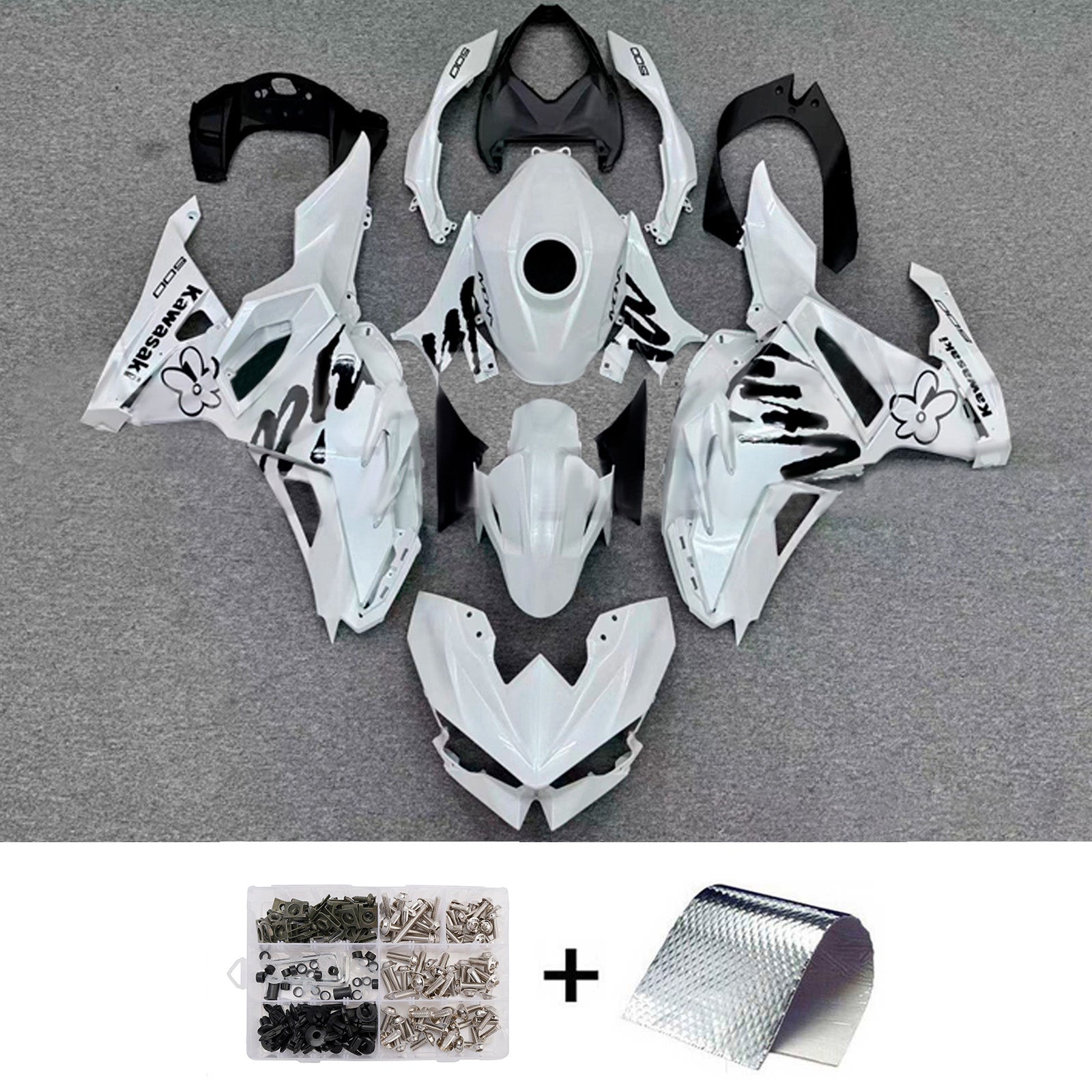 Kit carena iniezione Carrozzeria ABS adatto per Kawasaki Ninja 500 2024-2025