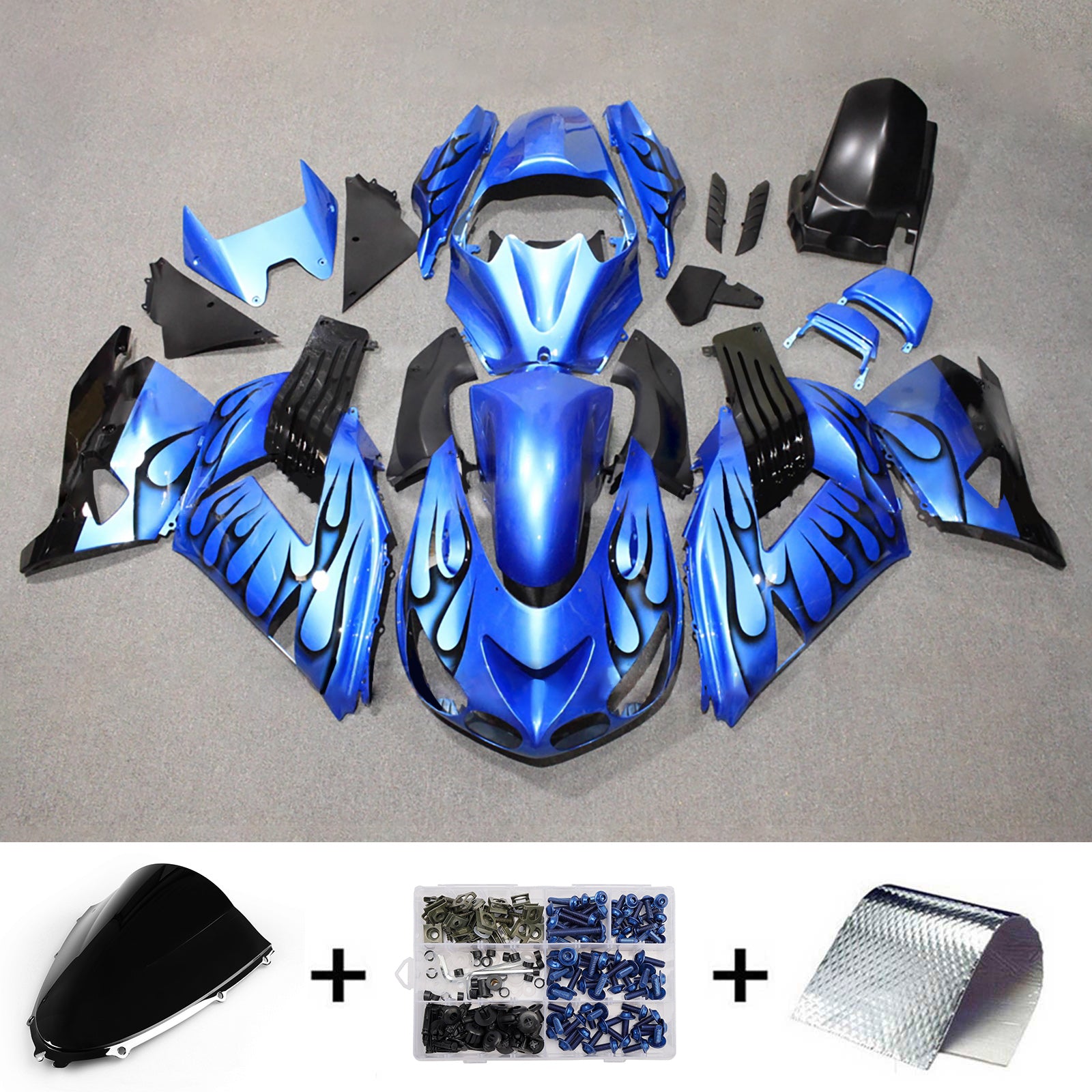 Injection Fairing Kit Bodywork fit For Kawasaki ZX14R ZZR1400 2012-2025