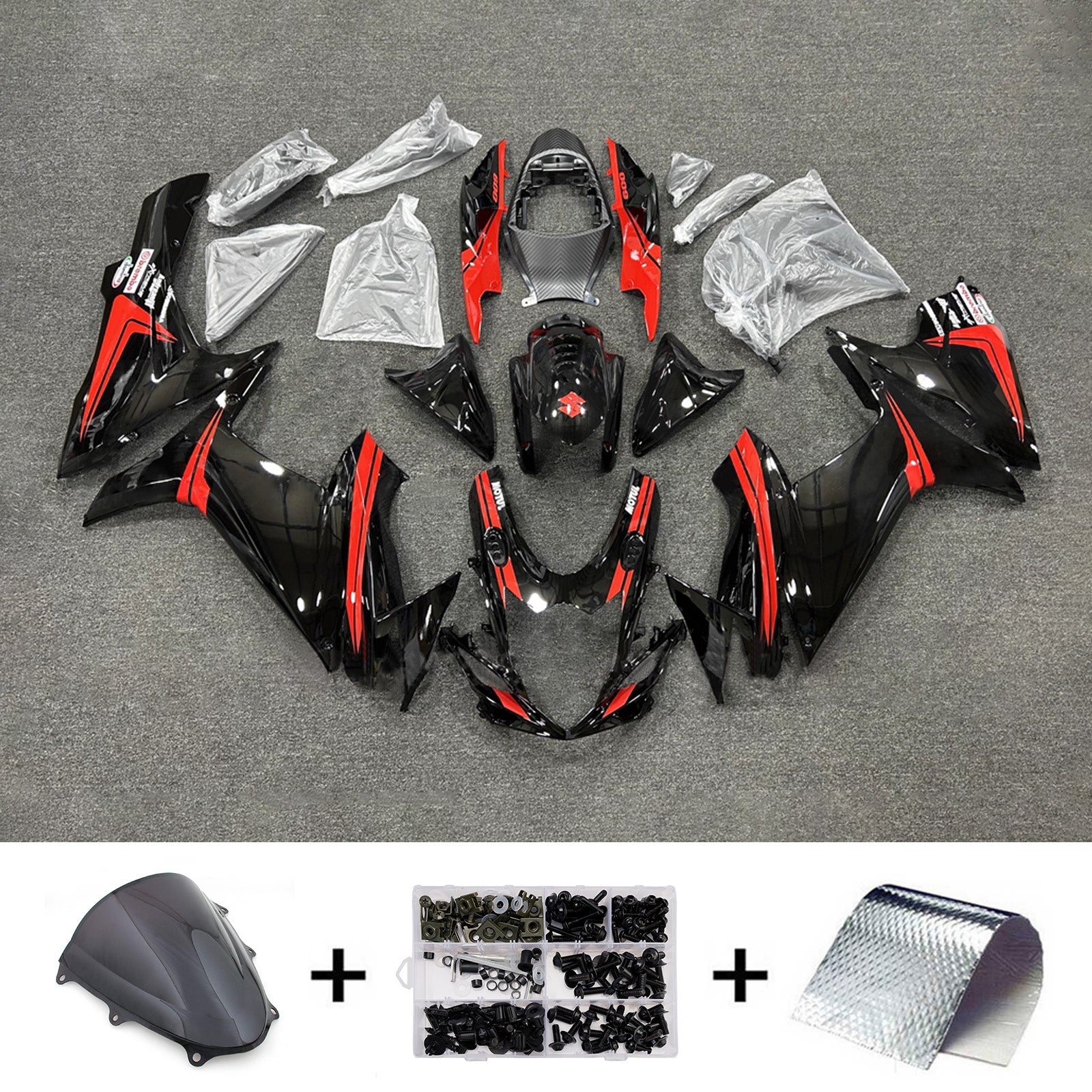 Injection Fairing Kit Bodywork Plastic ABS For Suzuki GSXR 600/750 2011-2026 K11