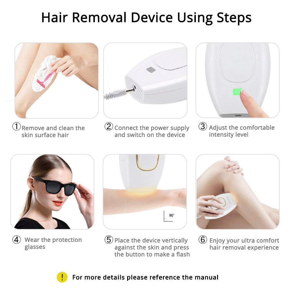 500000 Flashes IPL Laser Hair Removal Device Permanent Painless For Full Body WH