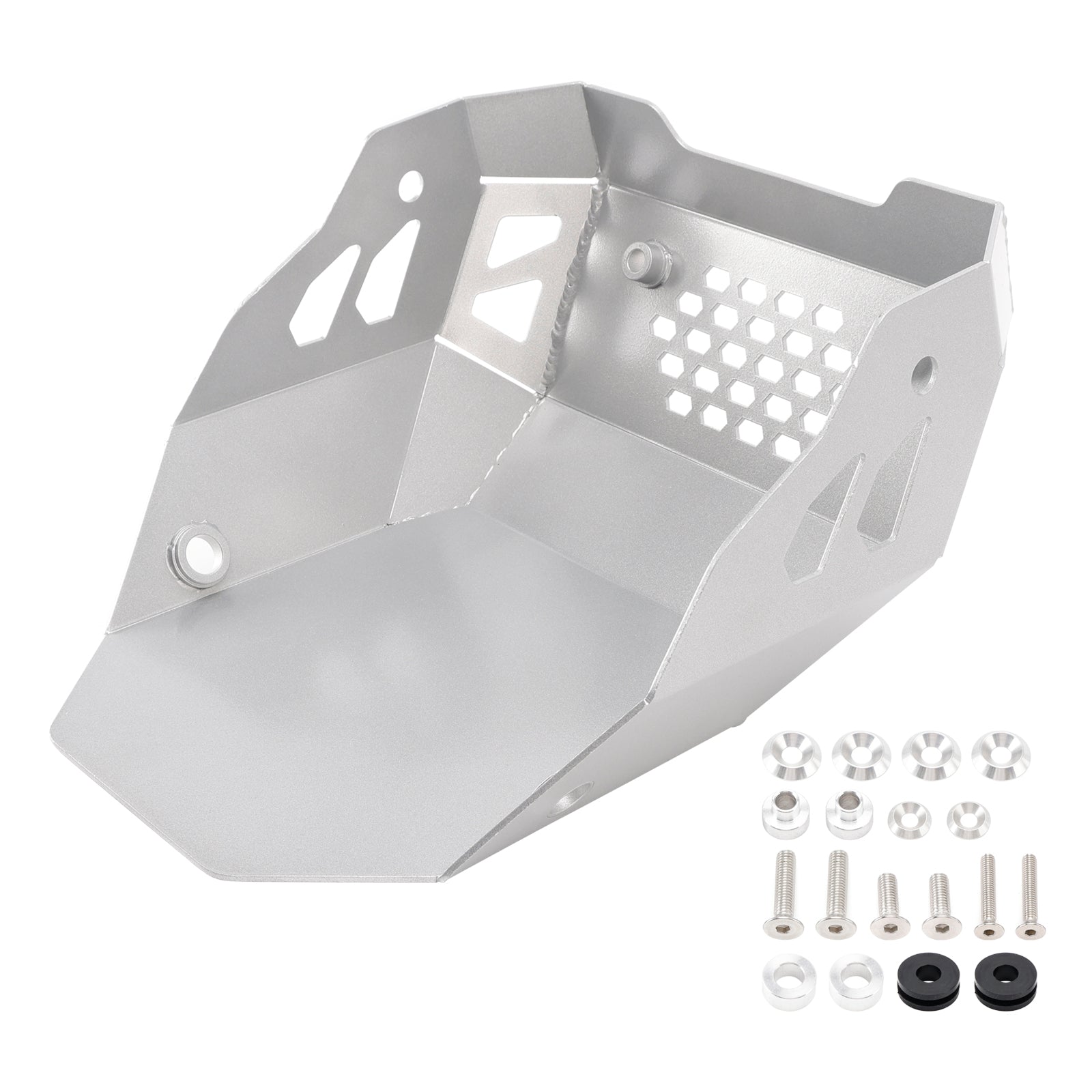 2024-2025 CFMOTO 450 MT/IBEX 450 Aluminium Skid Plate en argent