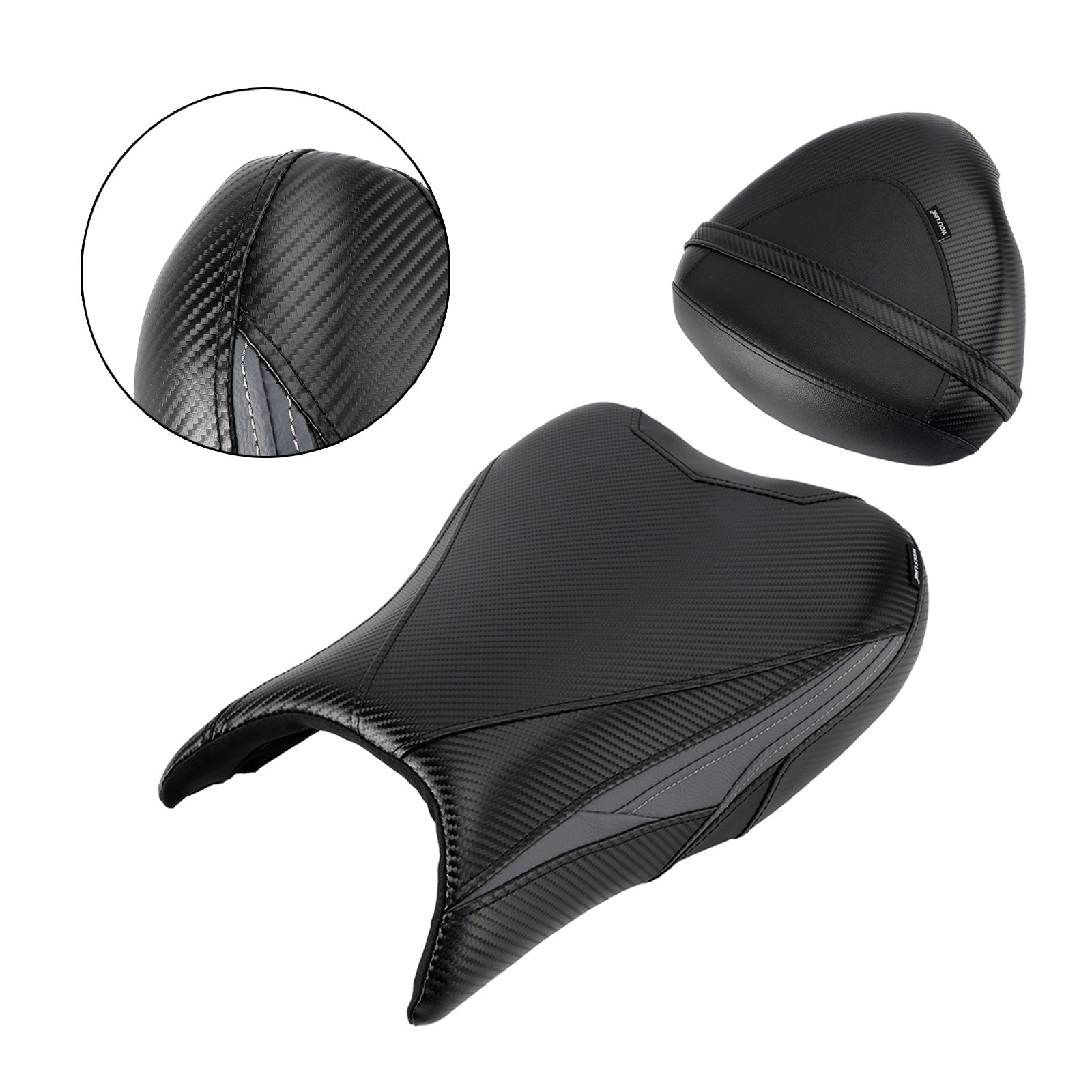 Front&Rear Raider Passenger Cushion Kit Black2 For Suzuki Gsx1300R 2022-2024