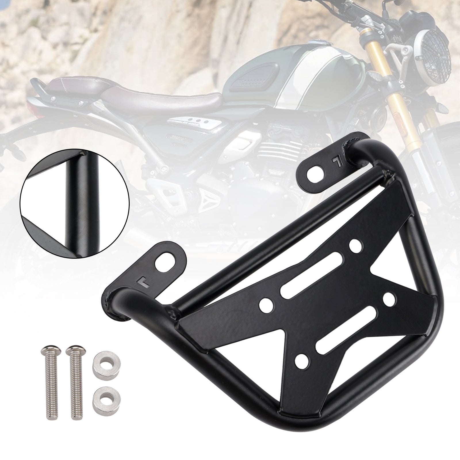 Bočné vrecká stojany Saddlebag Montážna konzola Fit vľavo pre Scrambler Speed ​​400 T4