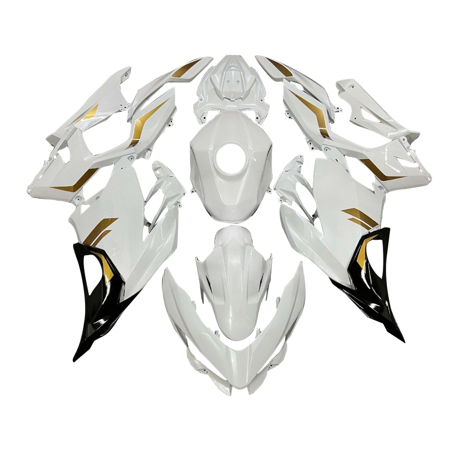 Injection Fairing Kit Bodywork Plastic ABS fit For Kawasaki EX400 Ninja400 2018-2024