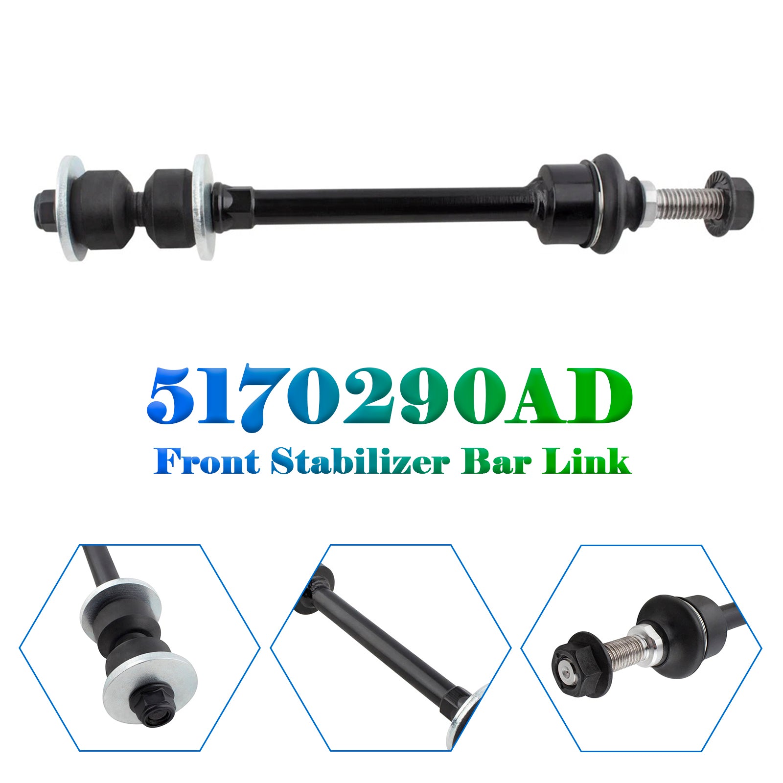 Front Stabilizer Bar Link K80894 for Dodge Ram 1500 4WD 2006-2018 5170290AD