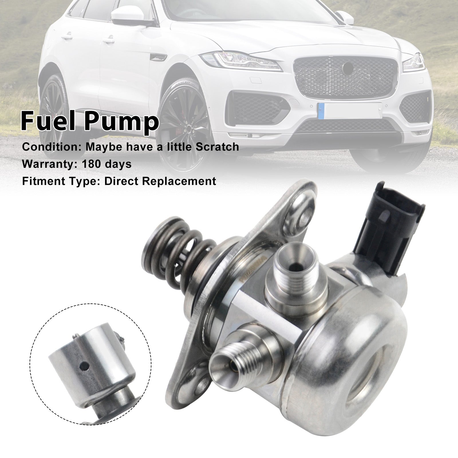 Bomba de combustible de alta presión AJ813784 compatible con Jaguar XE 2019 F-Pace 2019-2022 5.0L V6