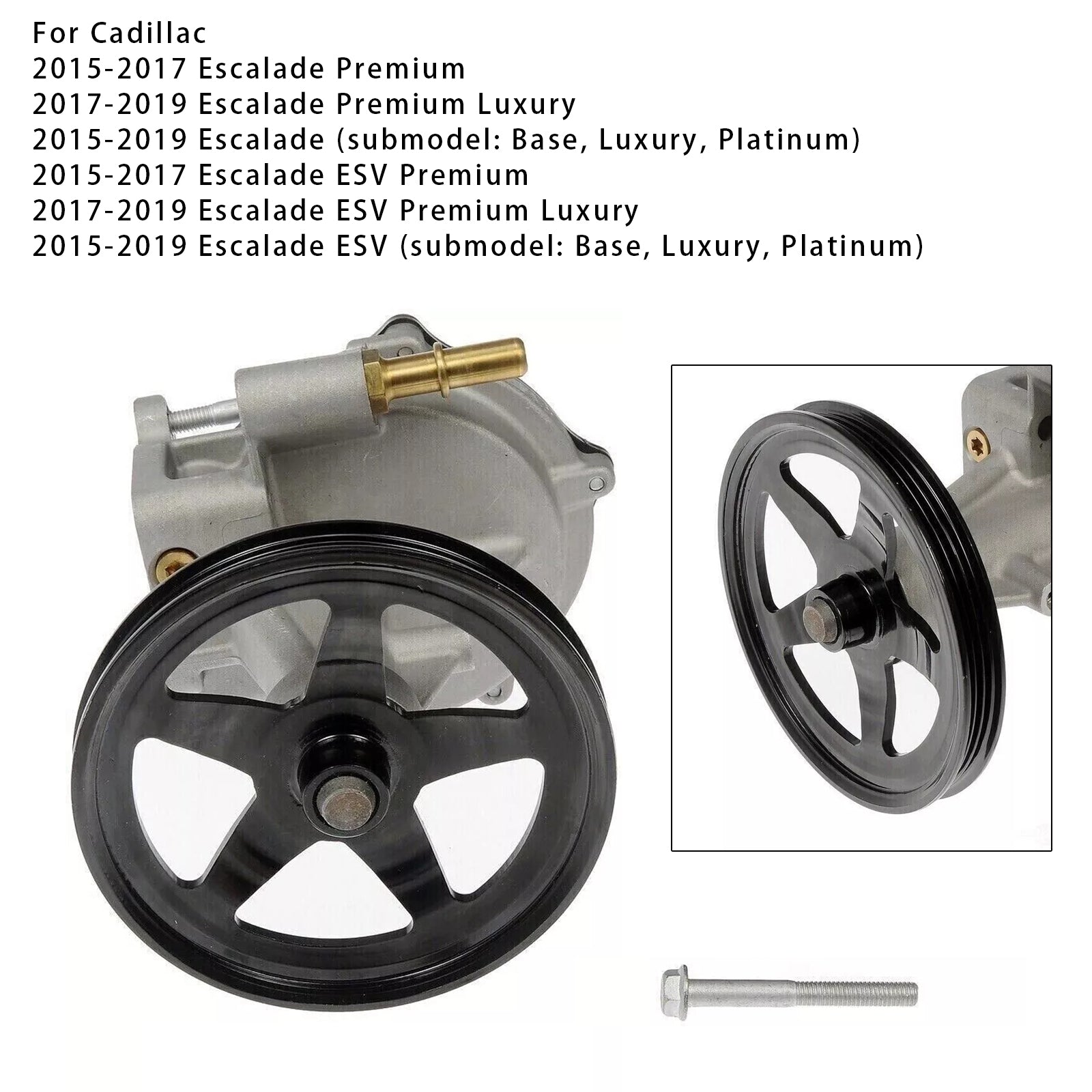 2015-2016 Chevrolet Tahoe LTZ vakuumpump 904-861 12654013 12659655 904-861