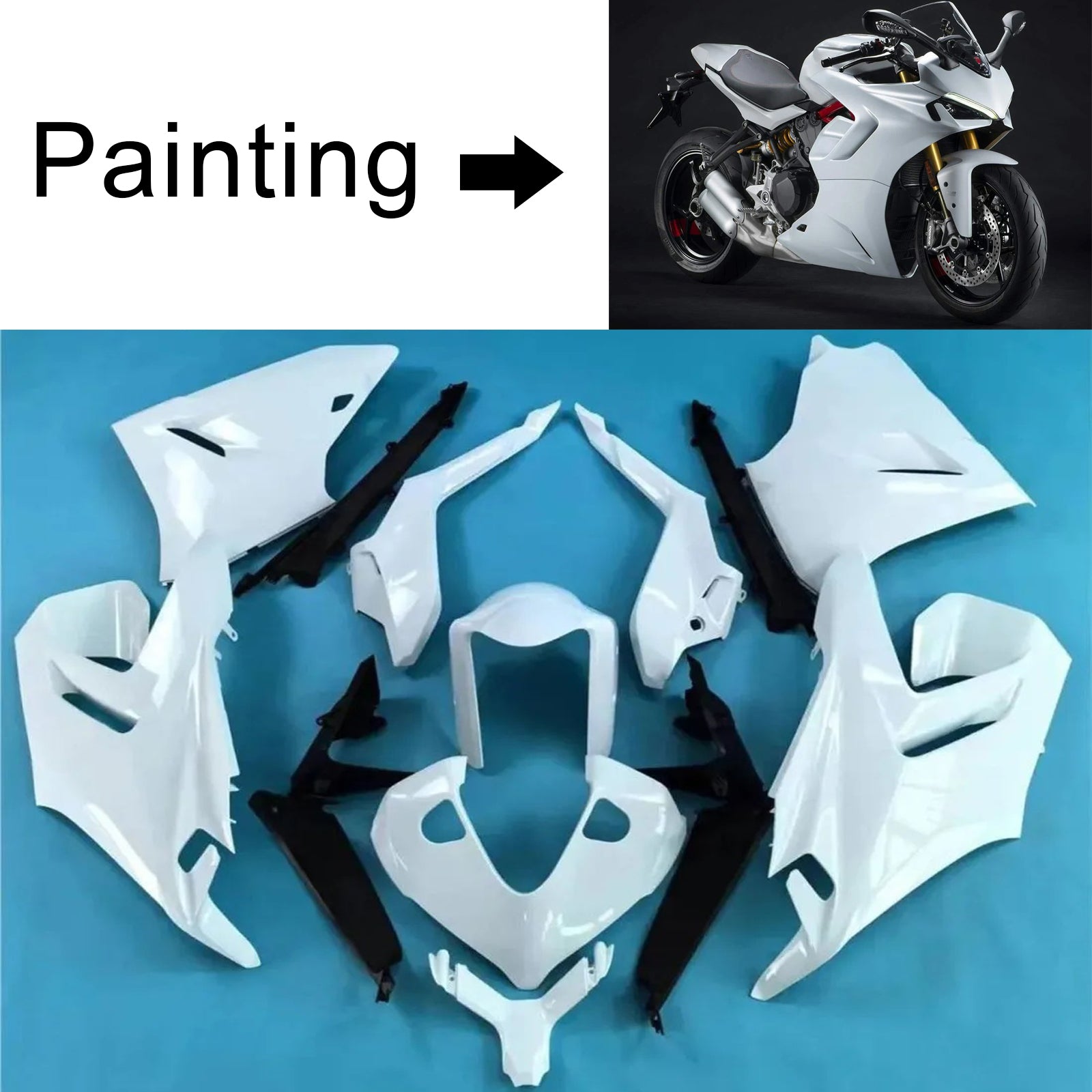 2021-2024 Ducati Supersport 950 950S Injection Fairing Kit Bodywork