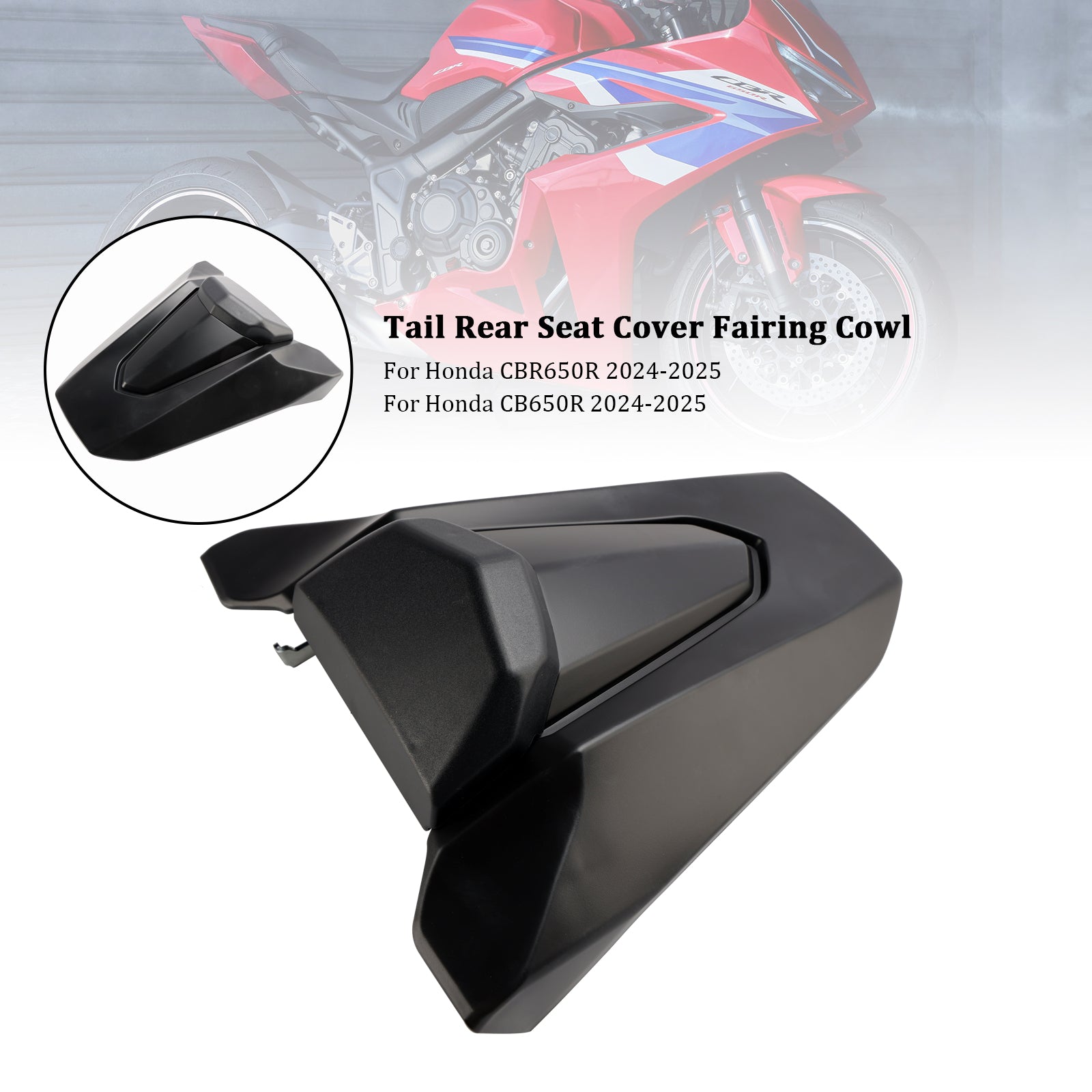 2024-2025 Honda CBR650R CB650R Bakre halesete Fairing Cover