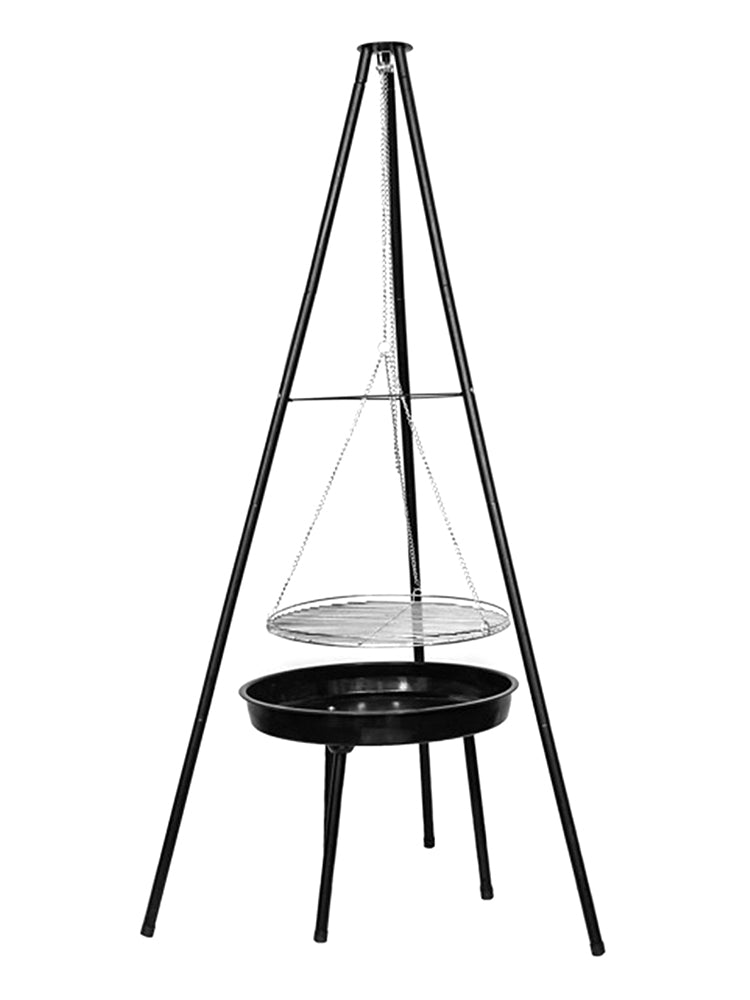 Tripod Outdoor Fire Pit BBQ Round Bowl Garden Patio Extra Large Barbecue Grill