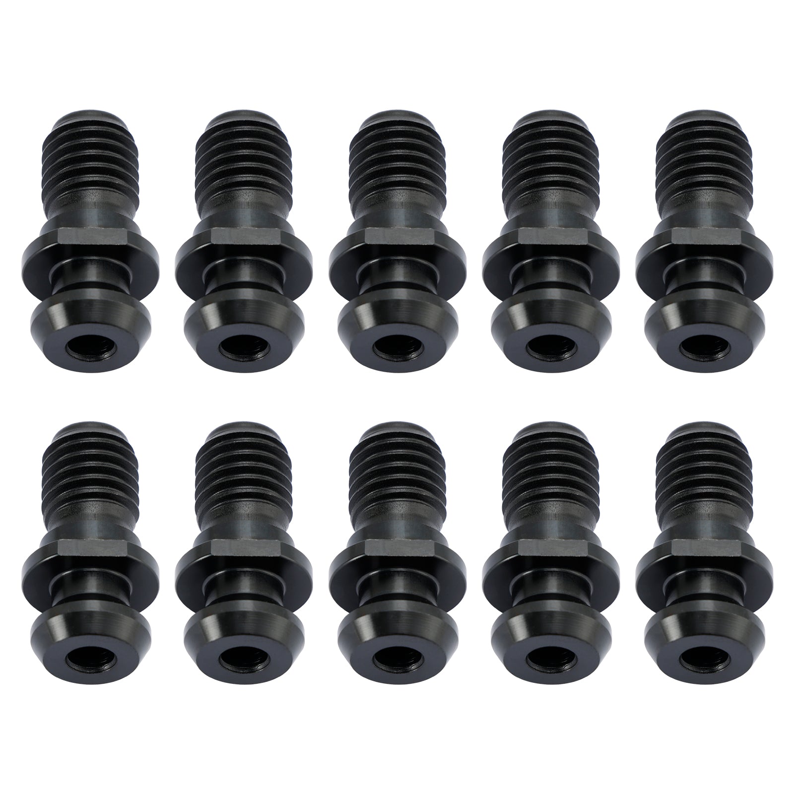 10Pcs CAT40 45° 0.740" Coolant Pull Stud Retention Knob For Mazak Fadal Black