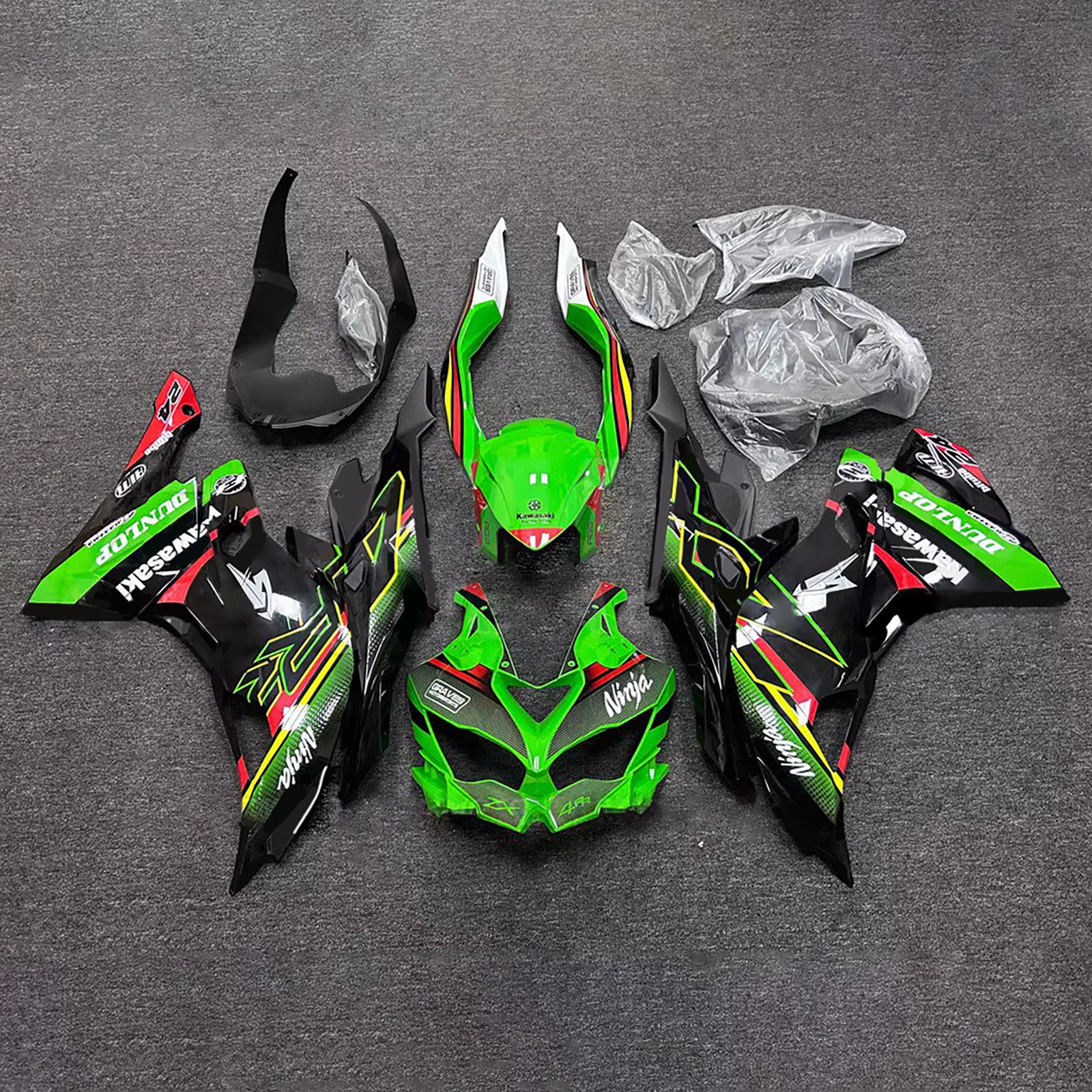 Kit carenatura iniezione adatto per Kawasaki Ninja ZX-25R ZX-4R ZX-4RR 2019-2025