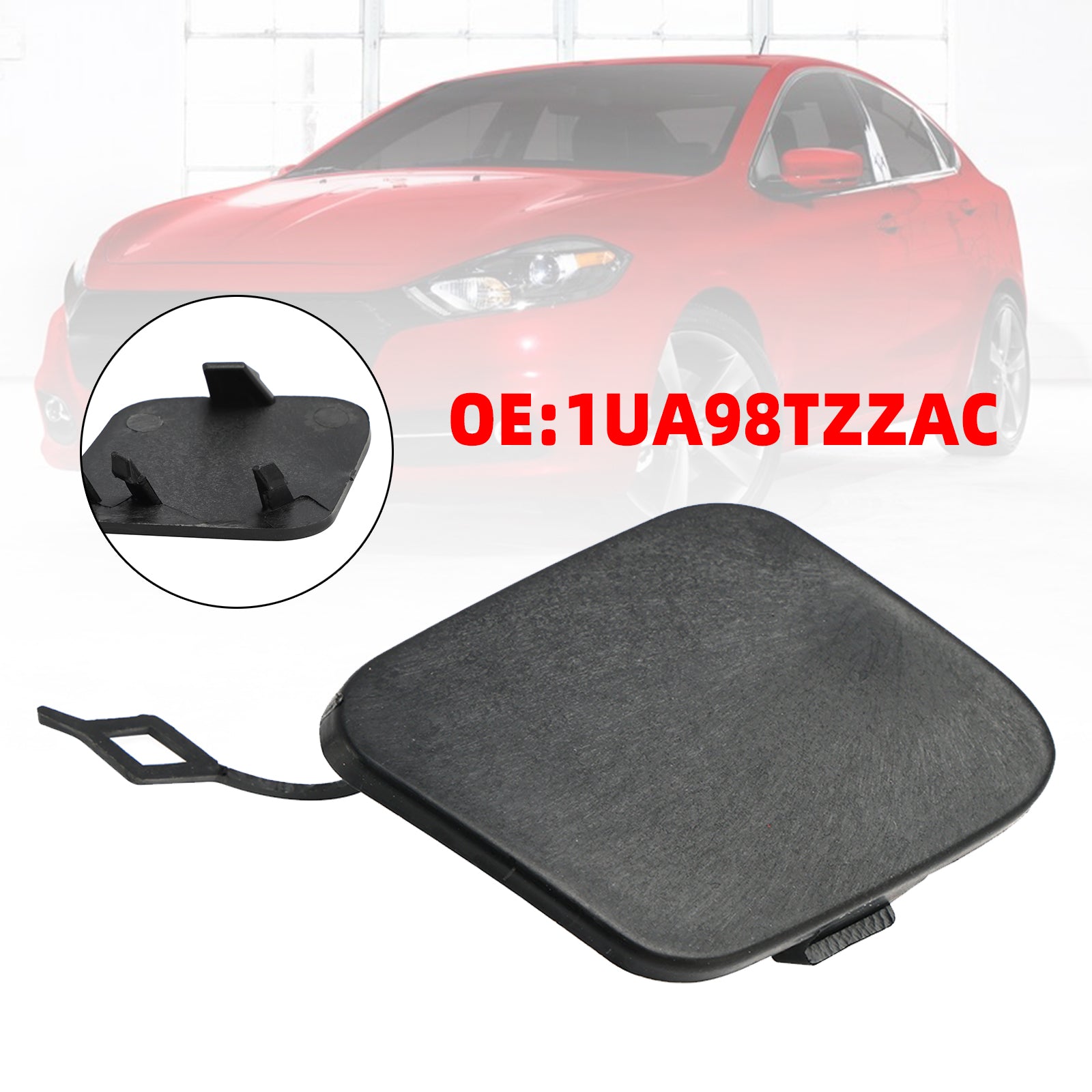 2012-2016 Dodge Dart Voorbumper Trekhaak Oogkap Cover 1UA98TZZAC