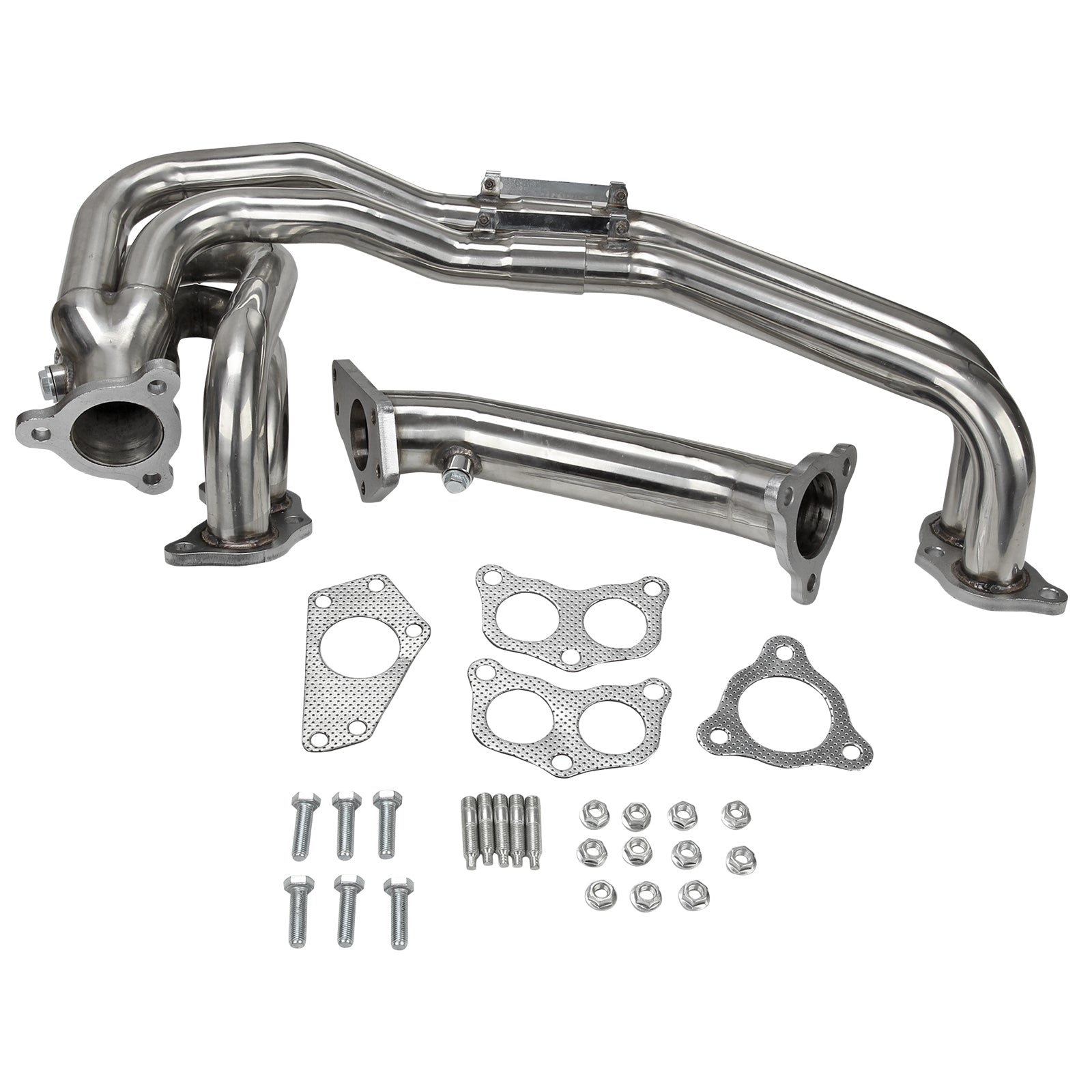 Cabeçalho de escape FIT IMPREZA WRX/STI GDB GG EJ20/EJ25 02-06 Aço inoxidável