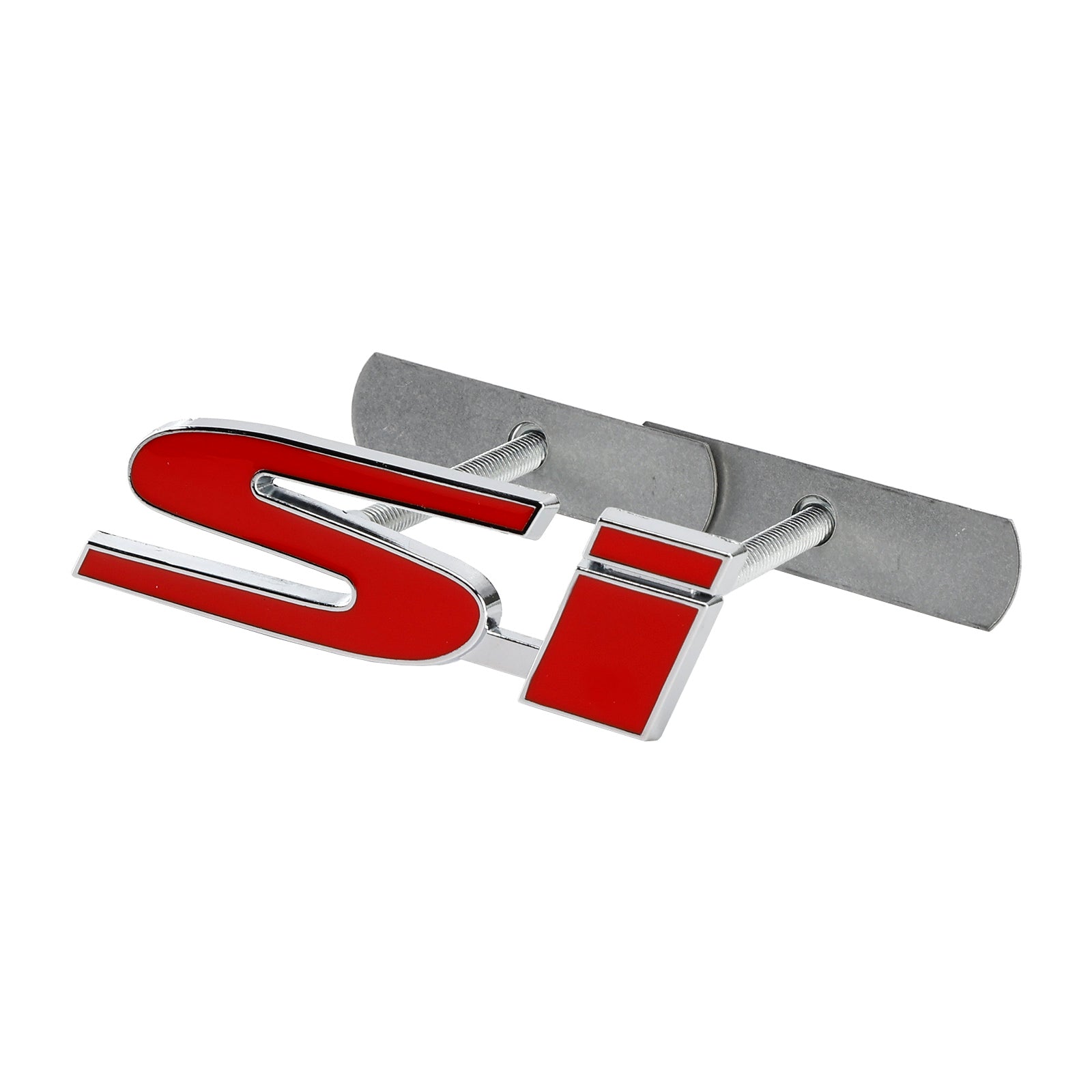 Si voorgrille embleem sticker badge voor Honda rood-zilver